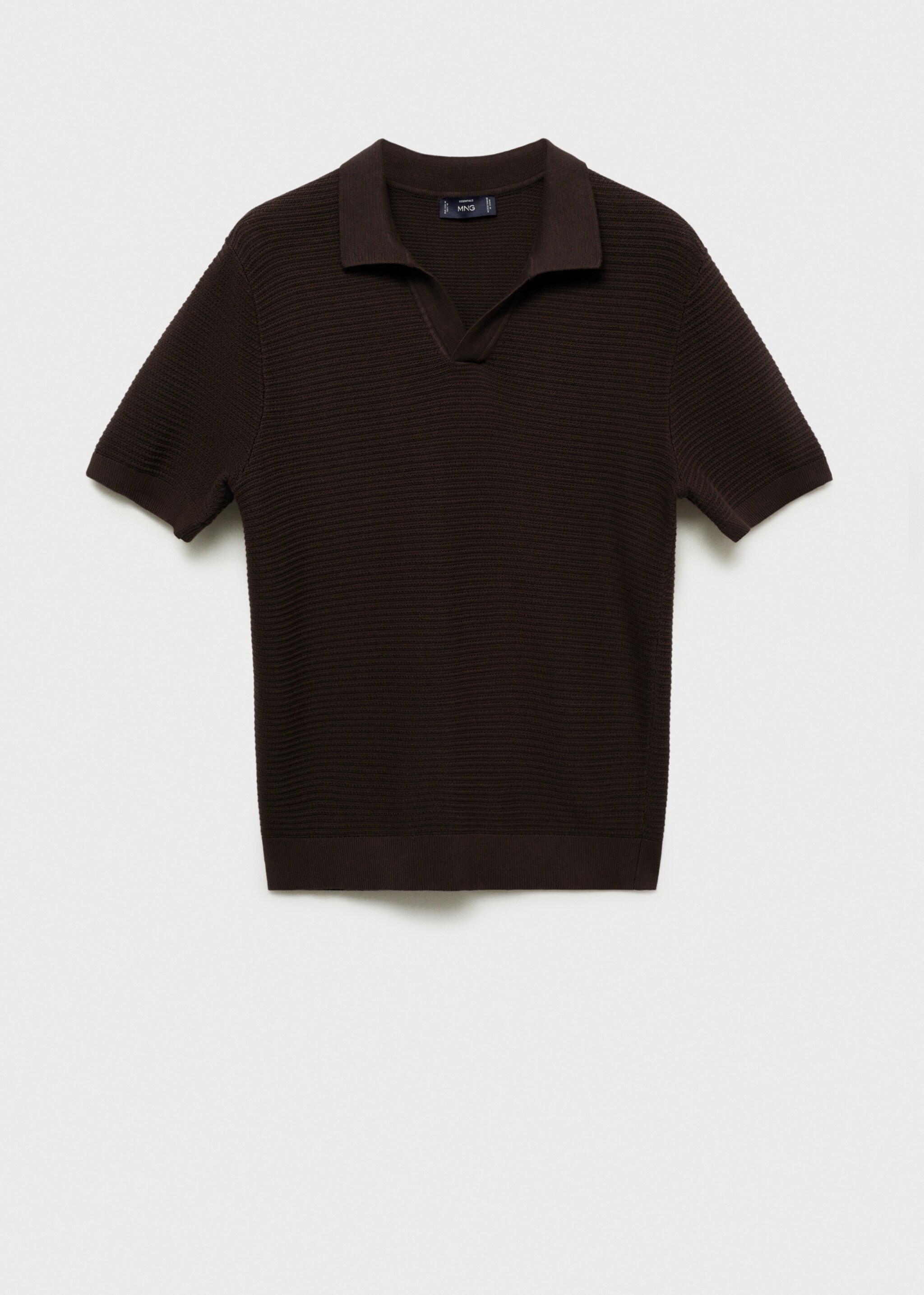 100% cotton knitted polo structure - Article without model