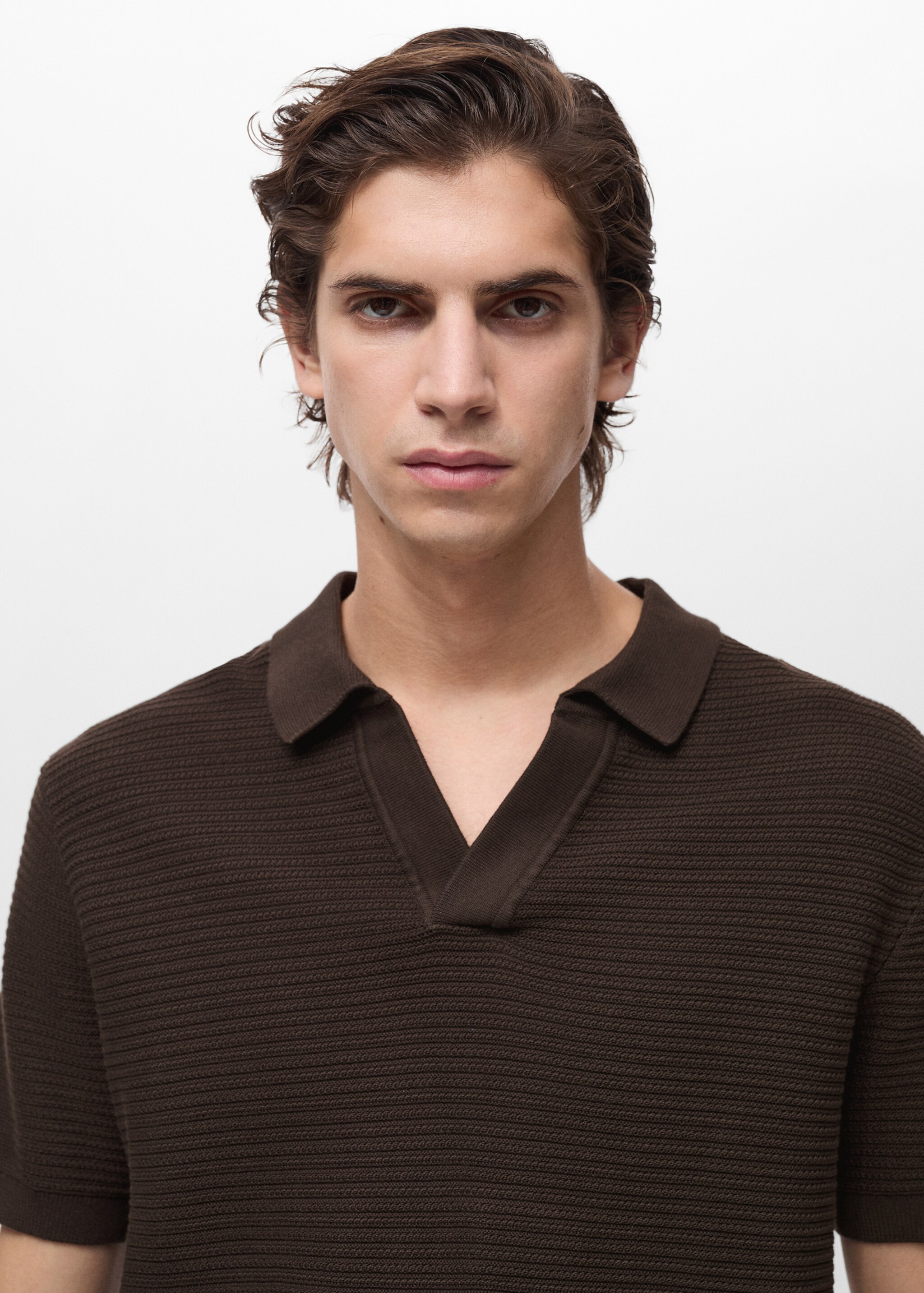 100% cotton knitted polo structure - Details of the article 1