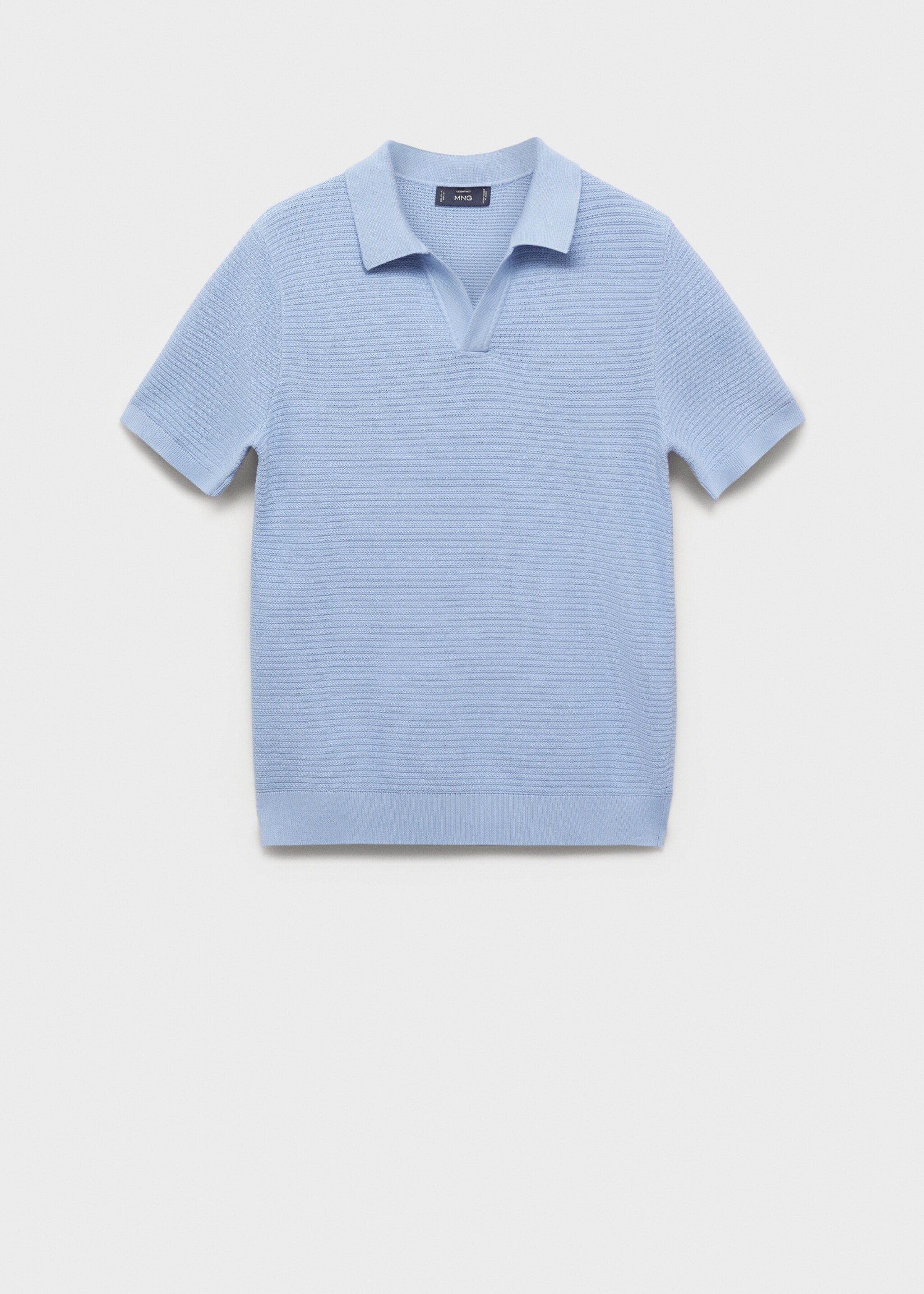 100% cotton knitted polo structure - Article without model
