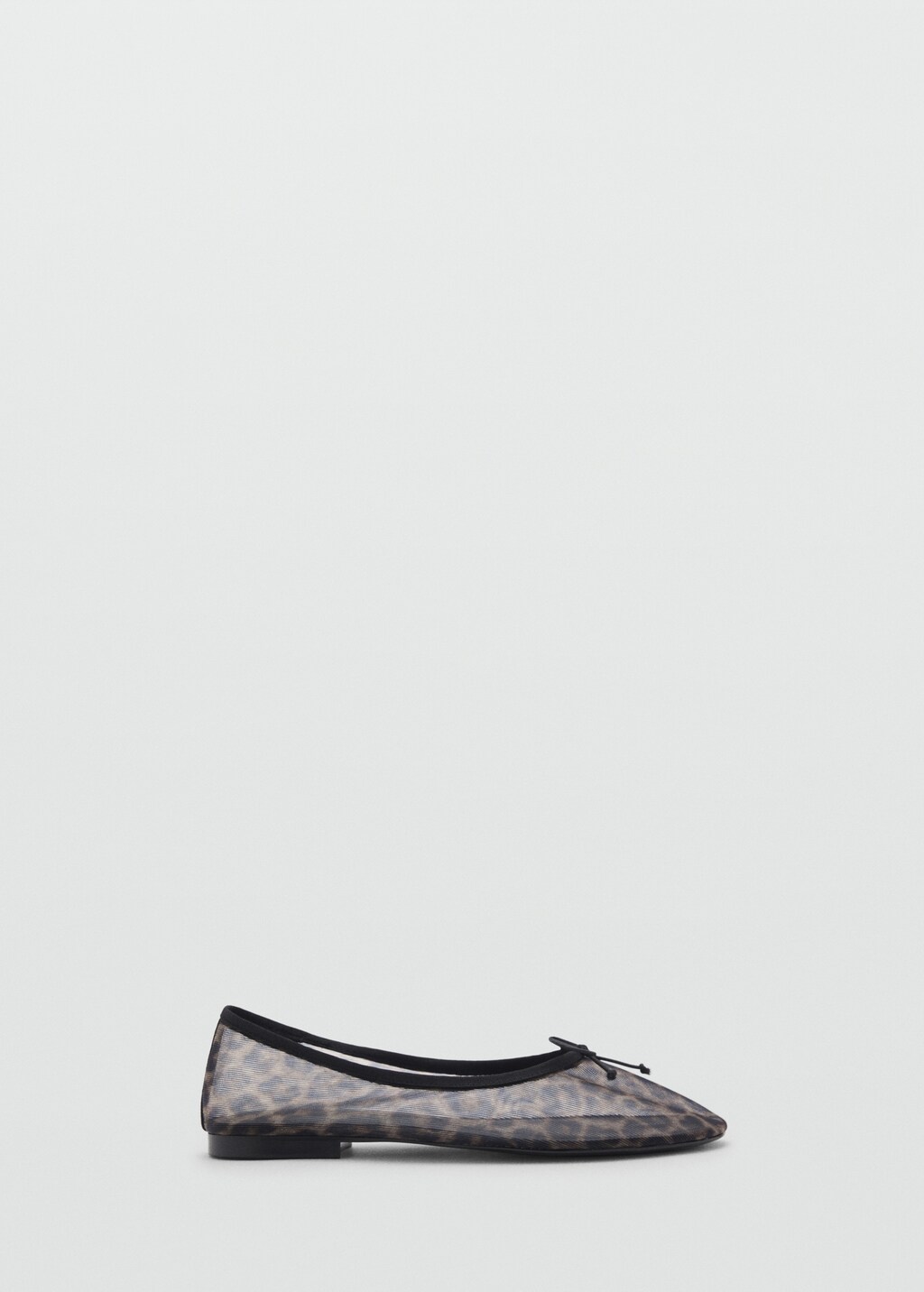 Animal-print mesh ballet flats - image 2