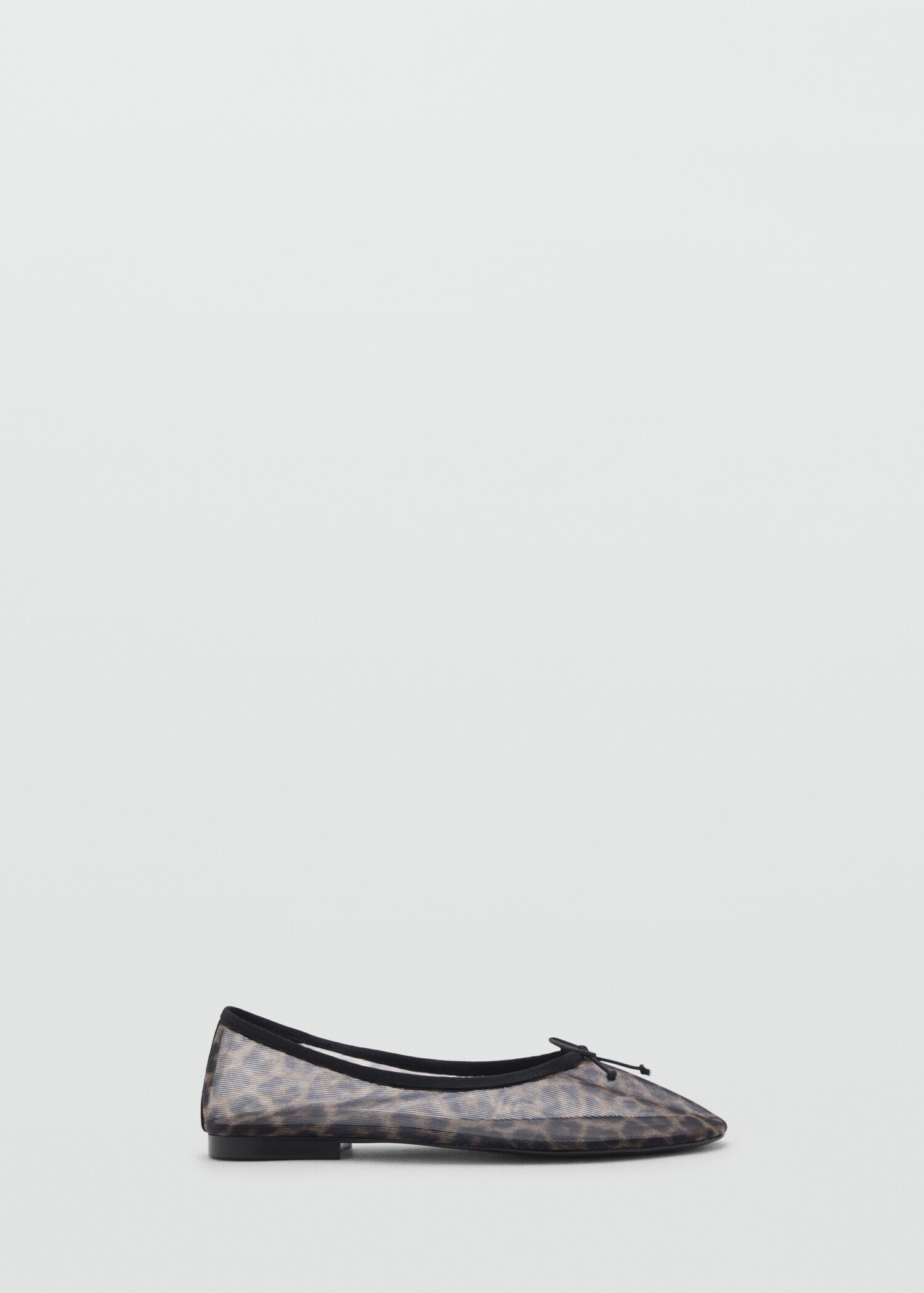 Mesh-Ballerina mit Animal-Print - Artikel ohne Model