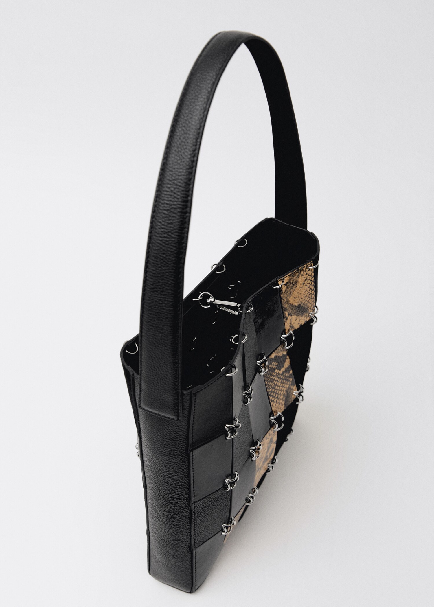 Ledertasche in kombinierter Patchwork-Optik - Detail des Artikels 4