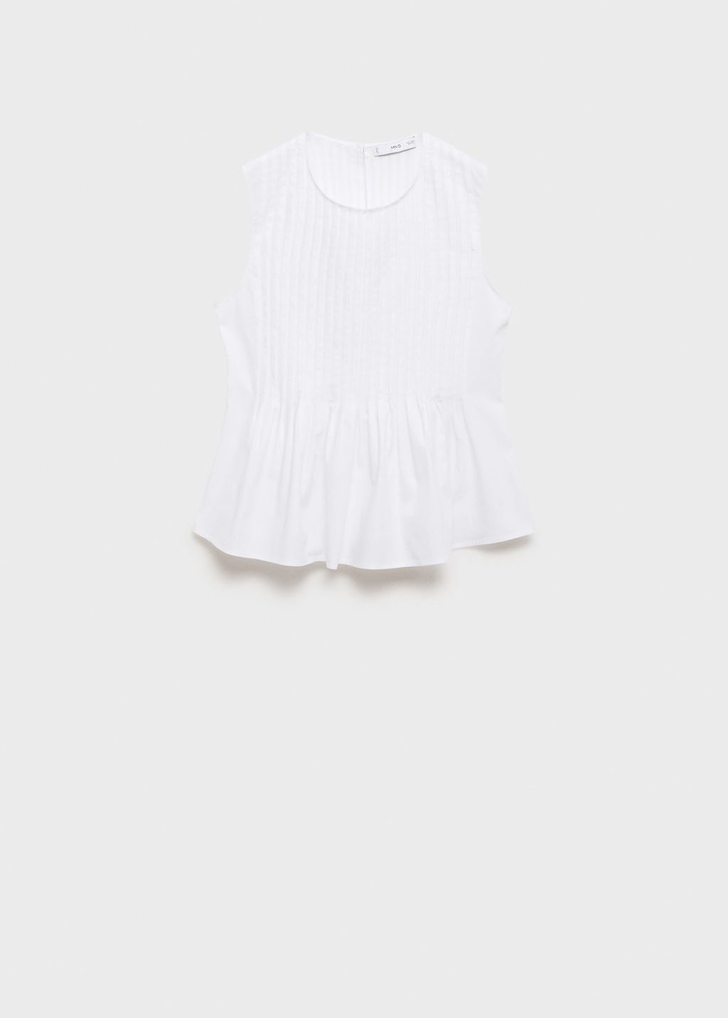 Cotton pleats top - Women | MANGO USA Cotton pleats top - Women | MANGO USA