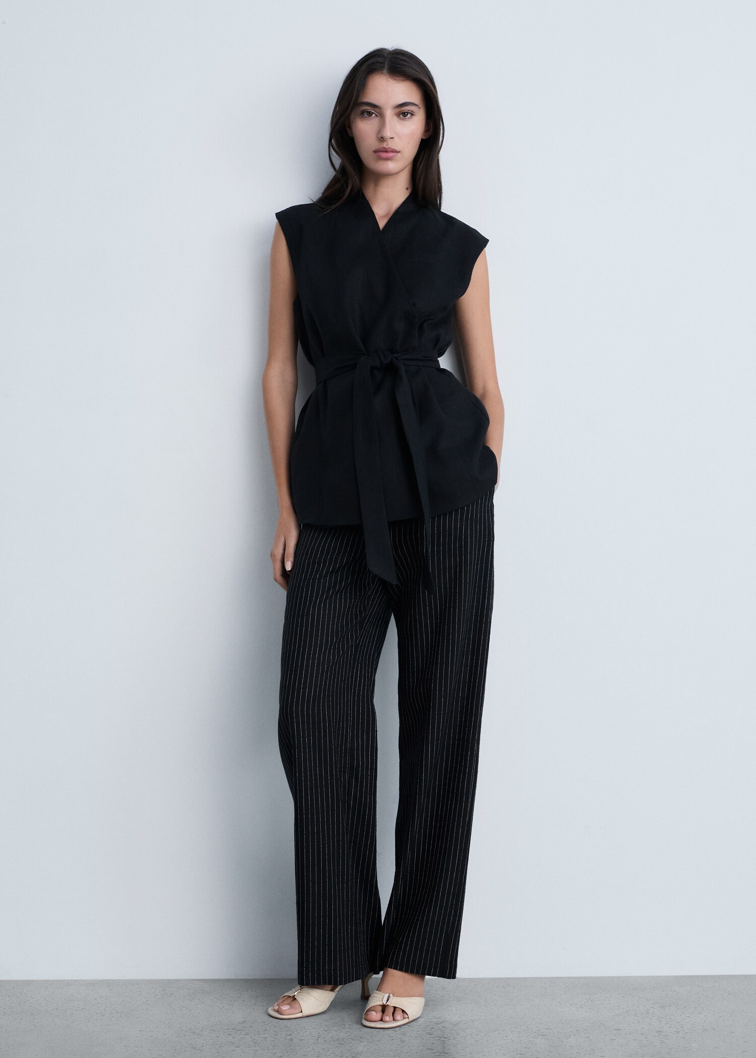 Pantalon droit à rayures - Détail de l'article 2