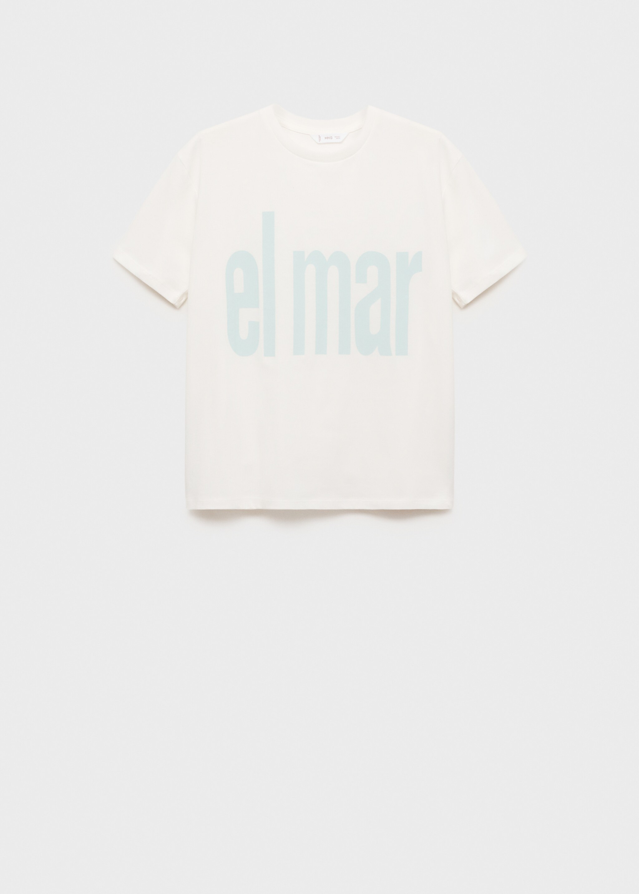 Message cotton T-shirt - Article without model