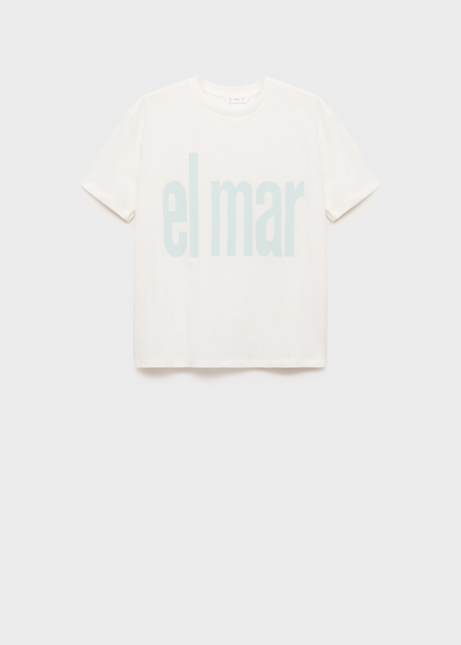 Message cotton T-shirt - Article without model
