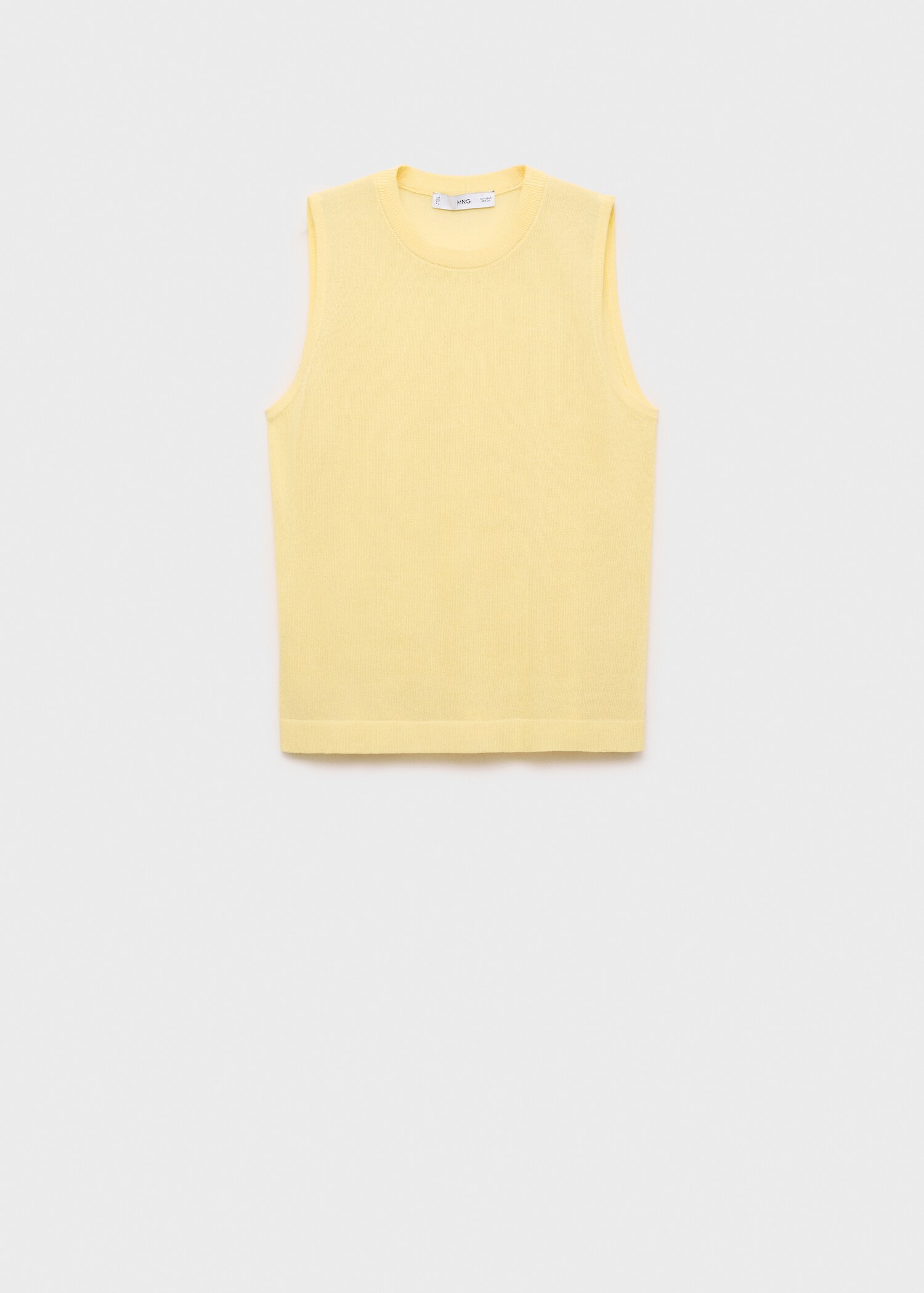 Sleeveless knitted top - Article without model