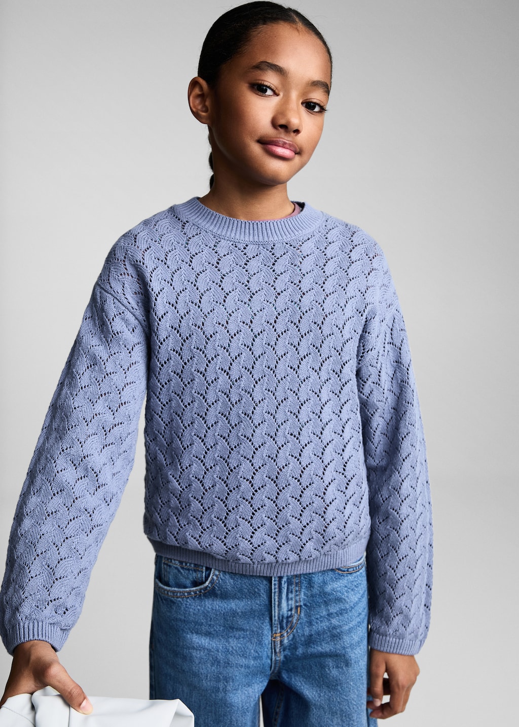 Openwork knit sweater - Kids | MANGO USA Openwork knit sweater - Kids | MANGO USA