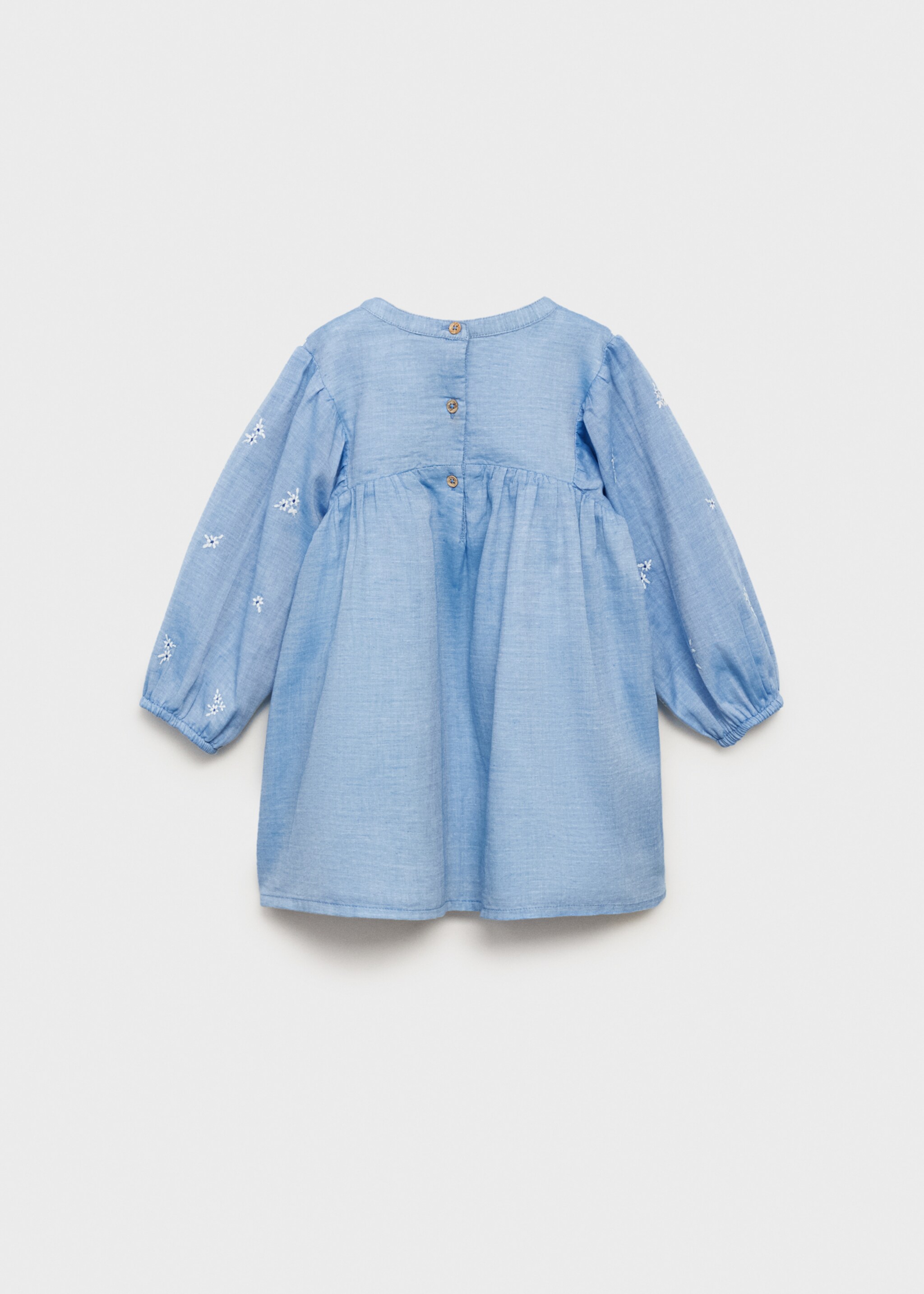 Embroidered cotton dress - Reverse of the article