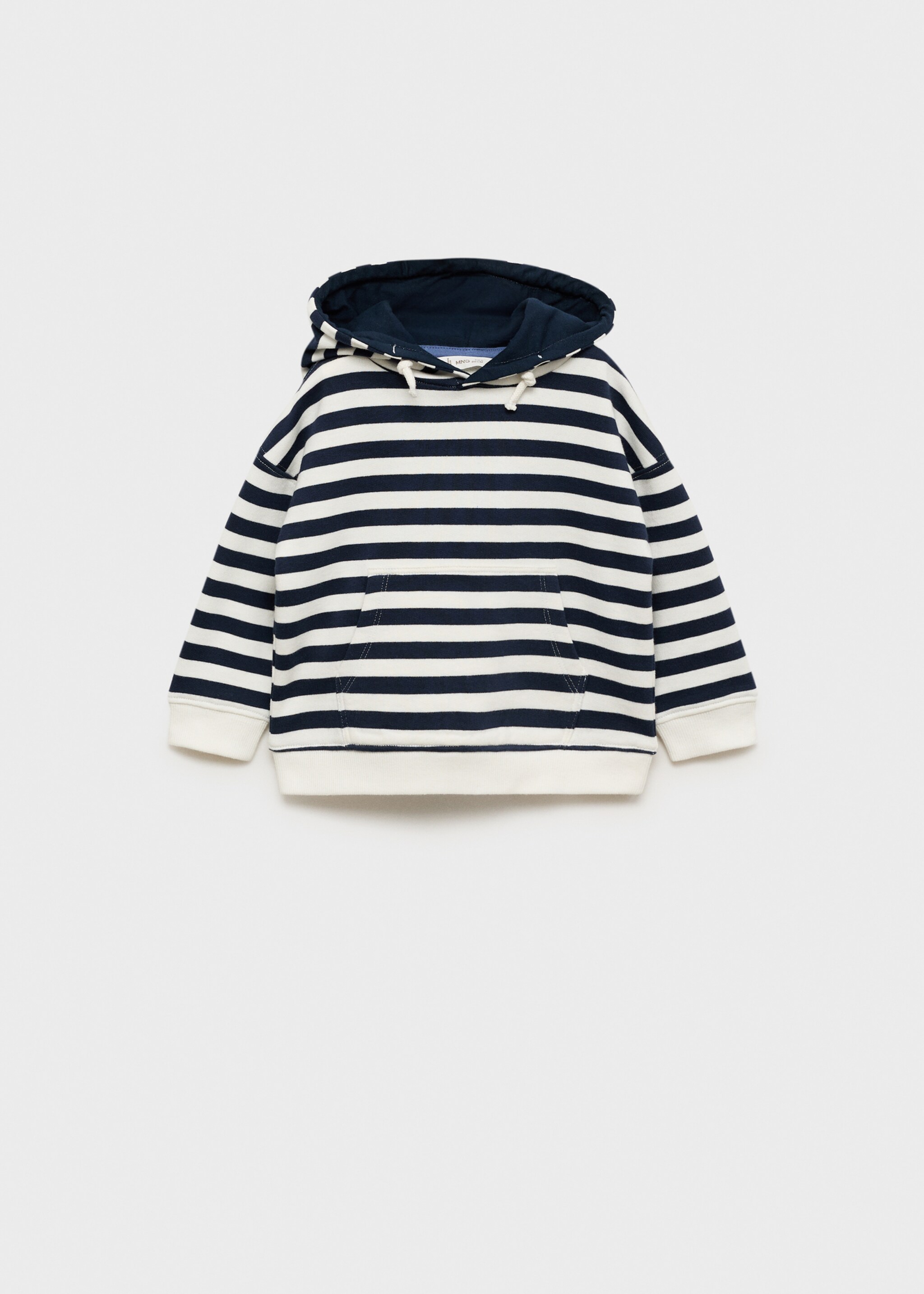 Sweat-shirt rayures capuche - Article sans modèle