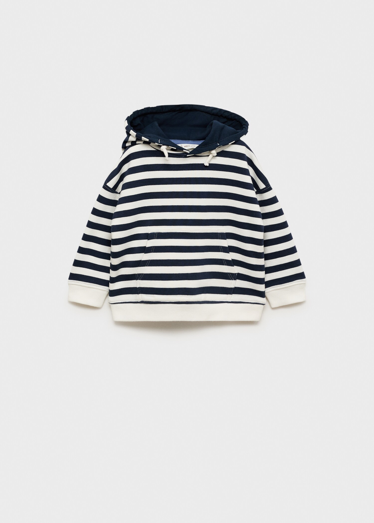 Sweat-shirt rayures capuche - Article sans modèle