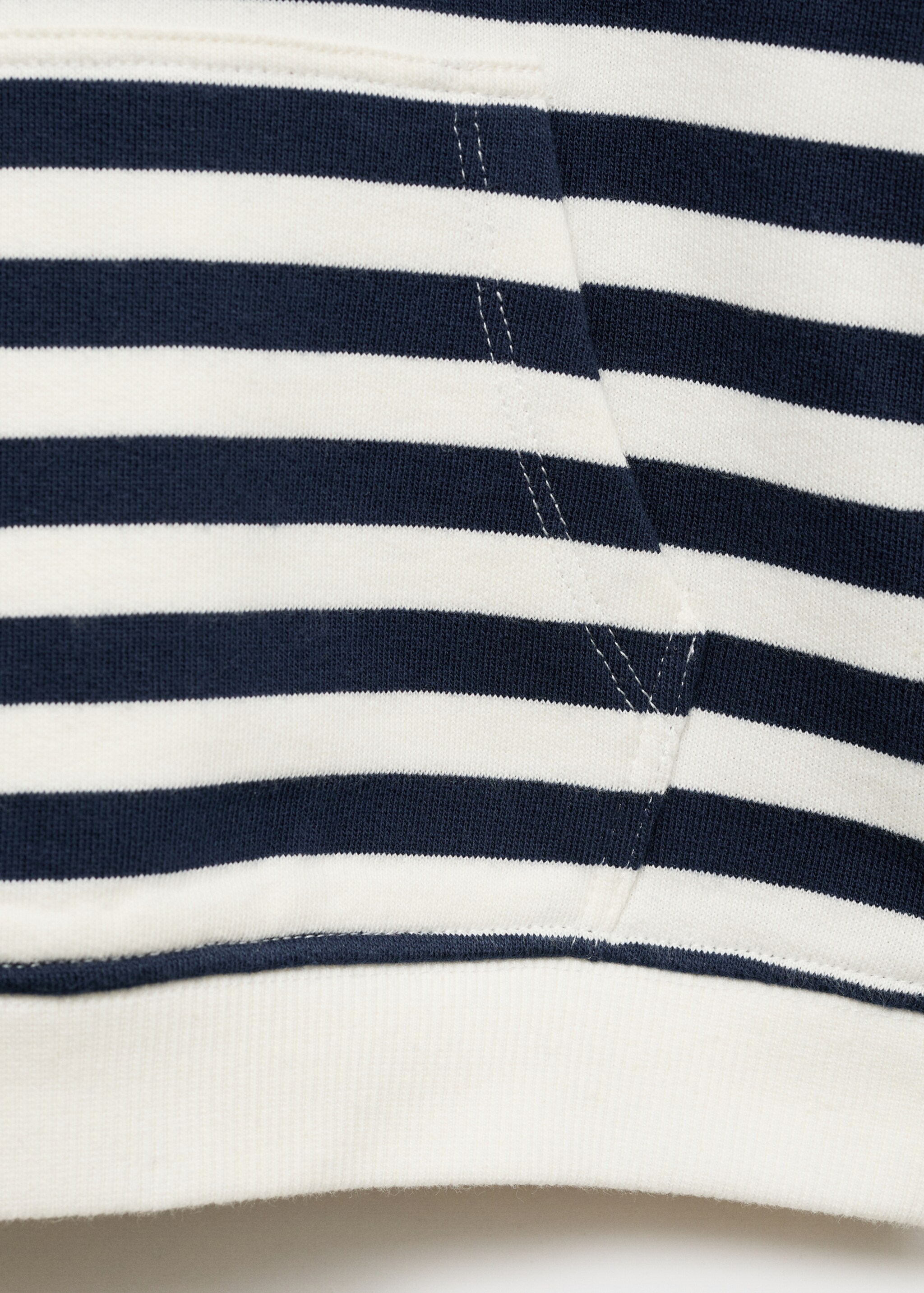 Sweat-shirt rayures capuche - Détail de l'article 0