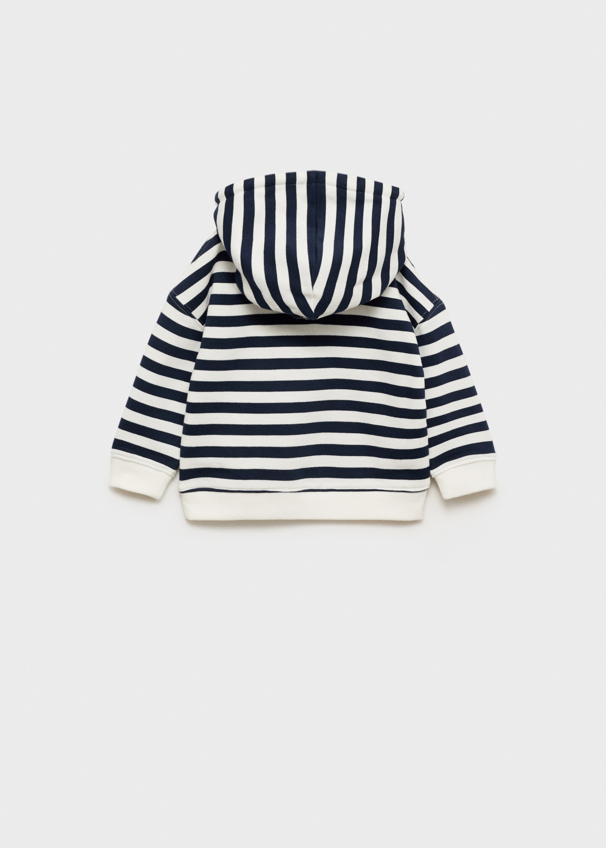 Sweat-shirt rayures capuche - Verso de l’article