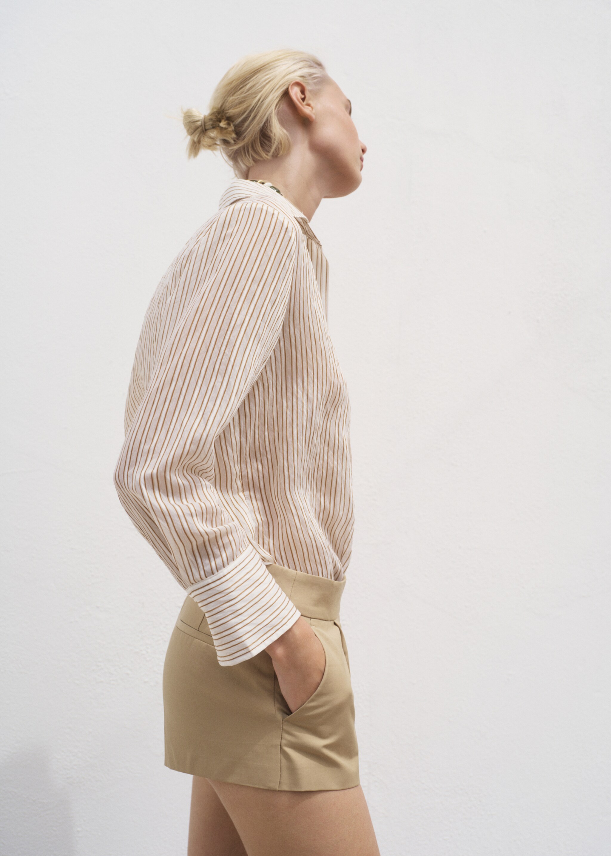 Semi-transparent striped shirt - Details of the article 6