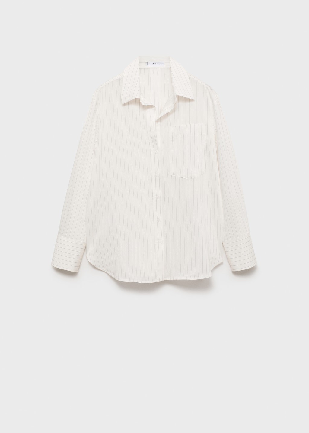 Semi-transparent striped shirt - Women | MANGO Canada