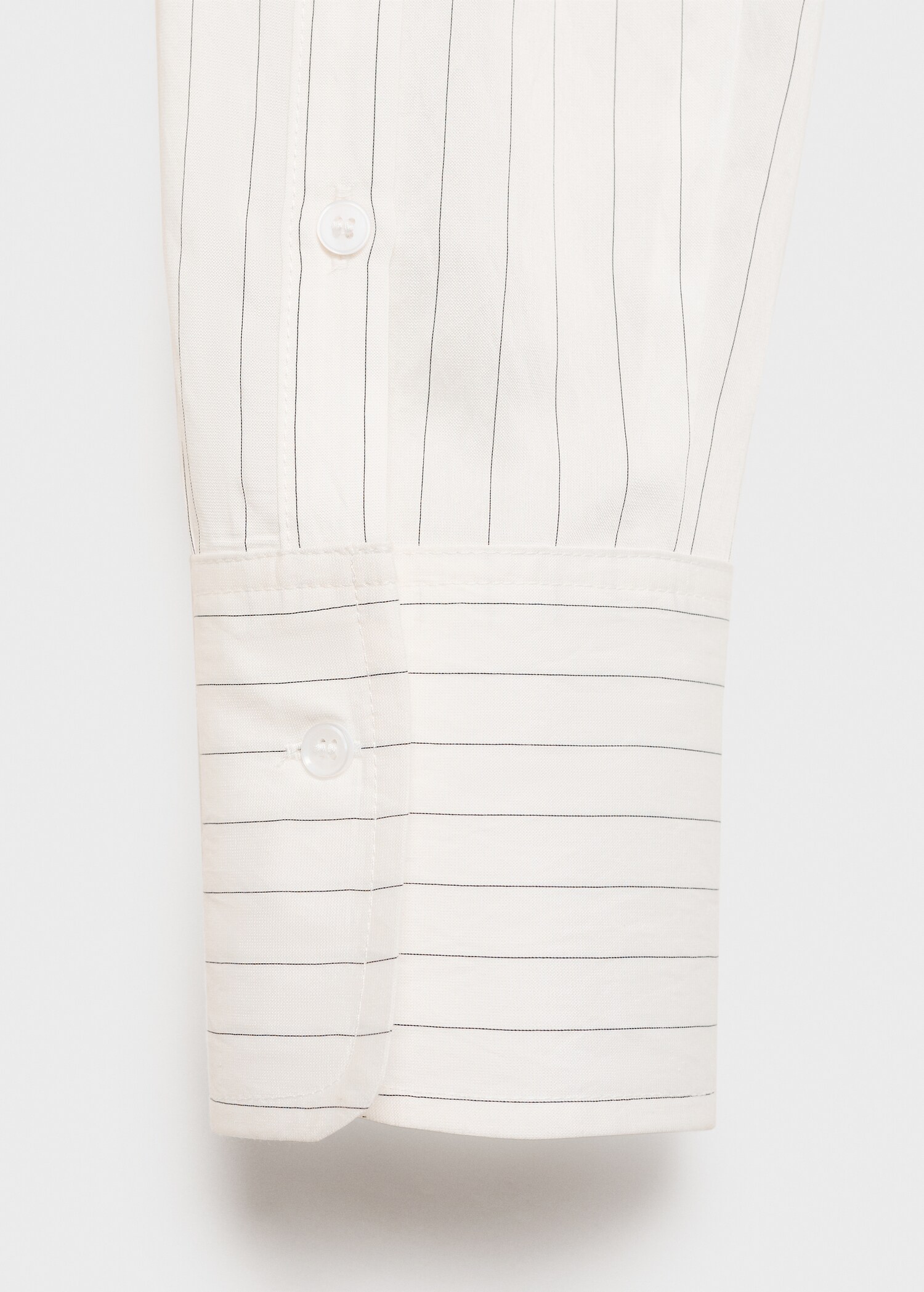 Semi-transparent striped shirt - Details of the article 0