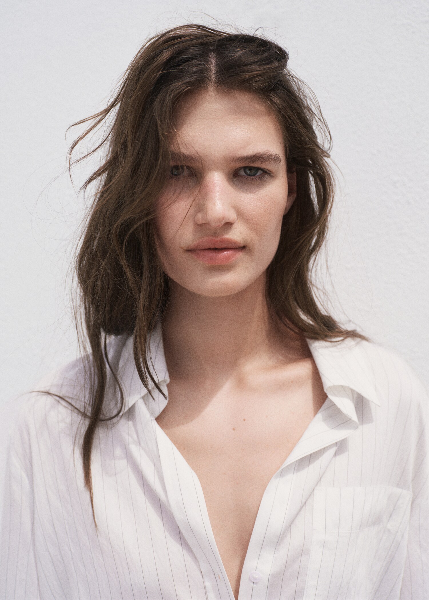 Semi-transparent striped shirt - Details of the article 1