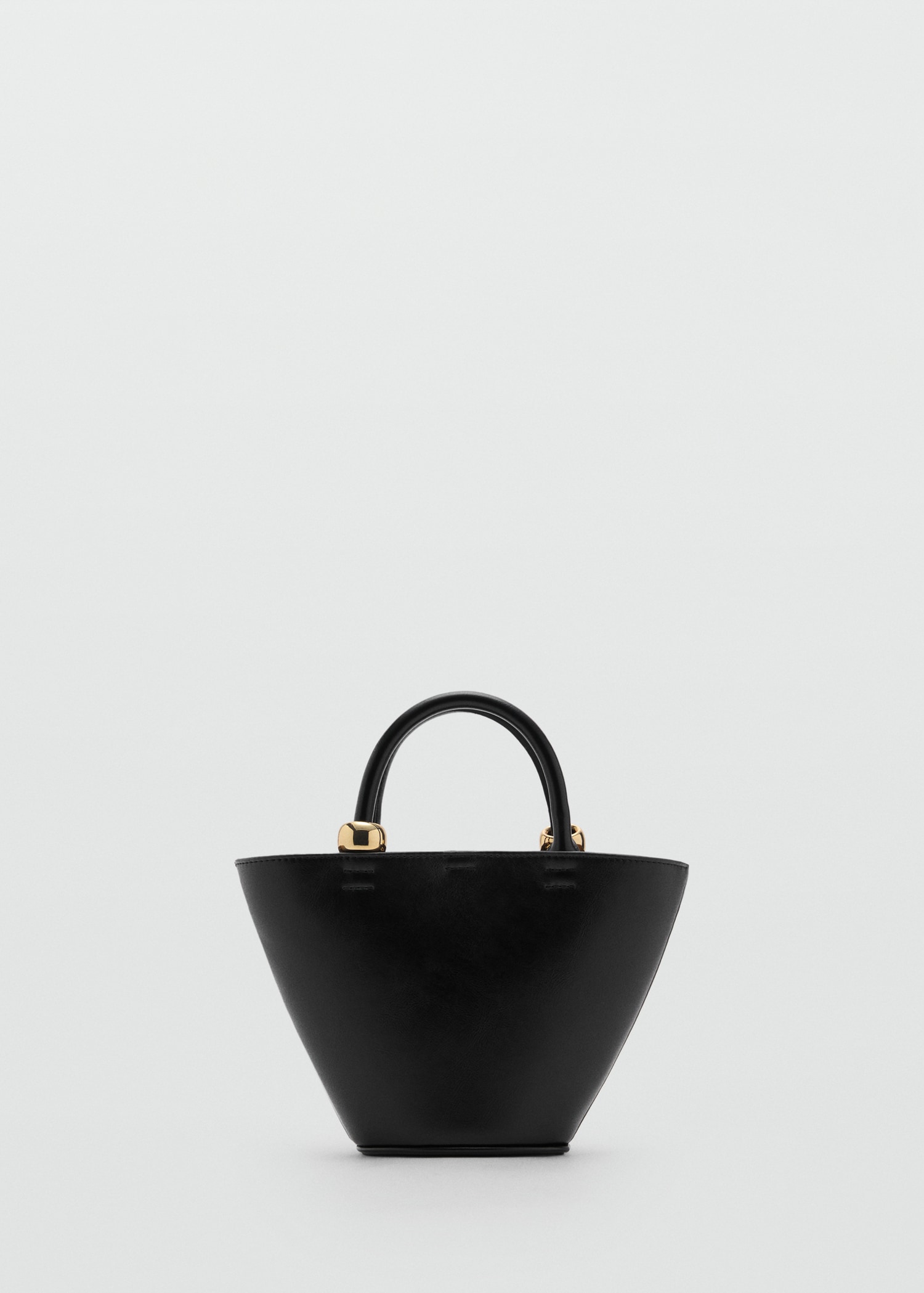 Mini shopper bag with metallic detail - Article without model