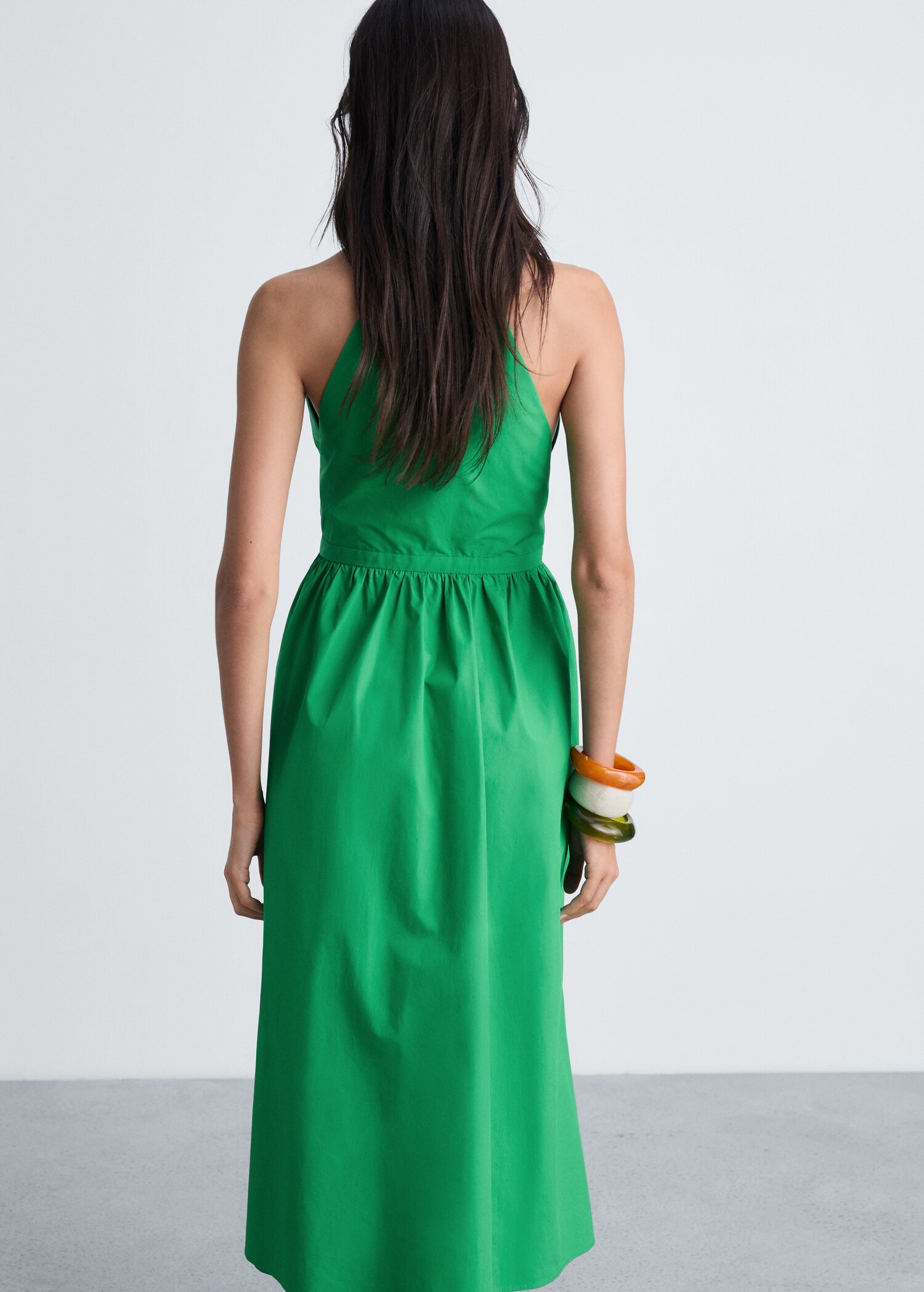 Vestido evasé lazo - Reverso del artículo