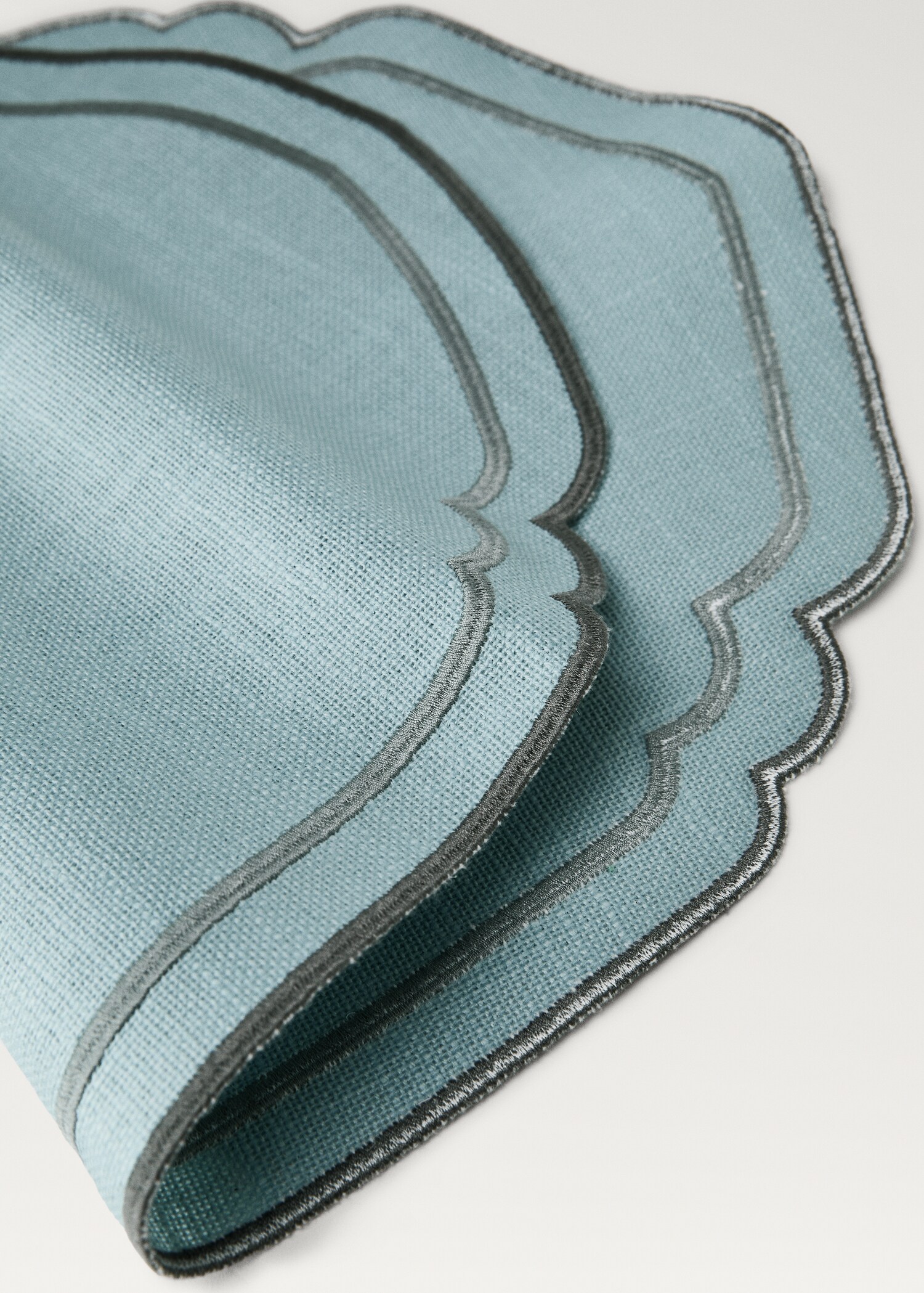 Ovales Tischset aus beschichteter Baumwolle - Detail des Artikels 1