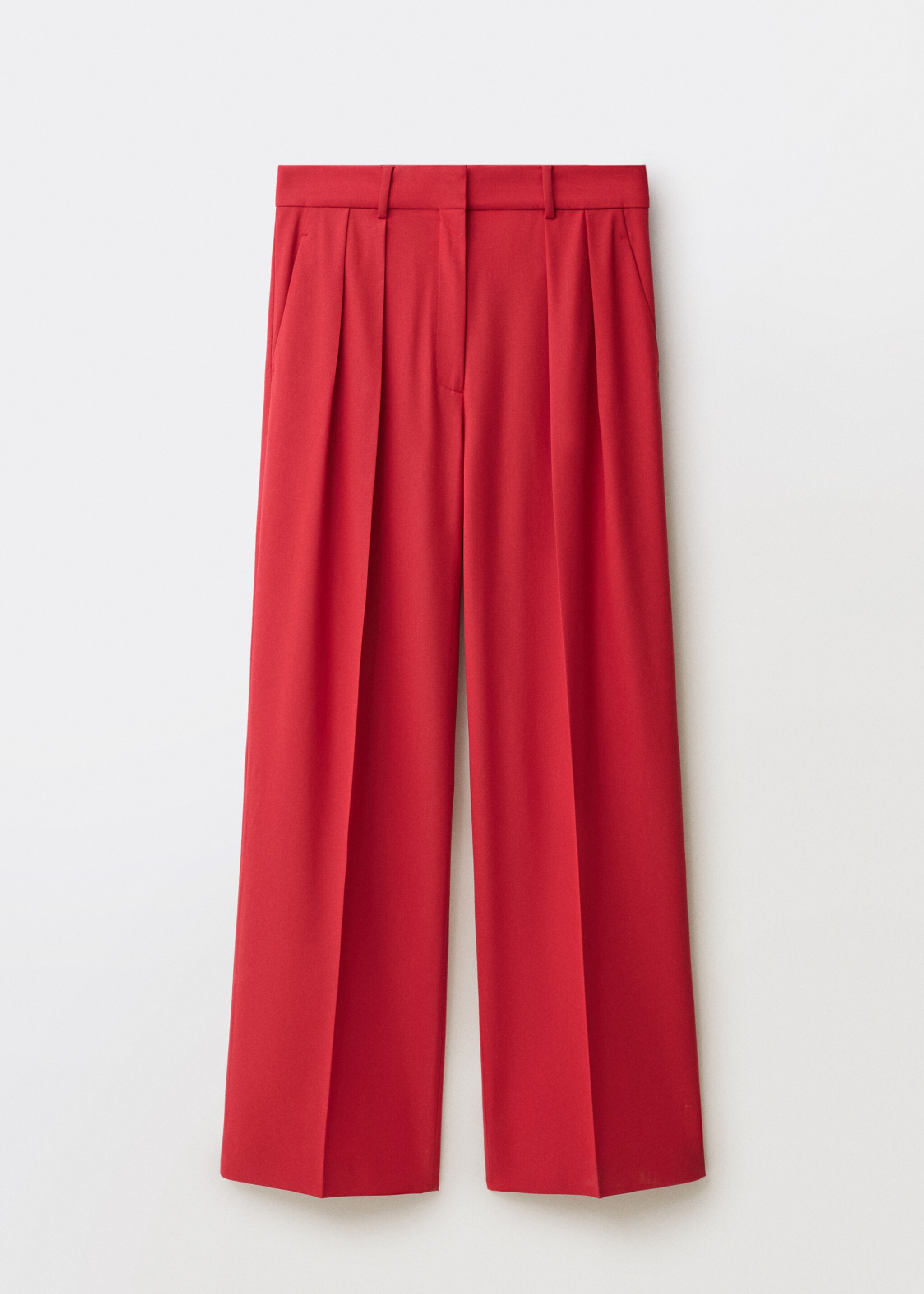 Wide-leg wool-blend suit trousers - Article without model