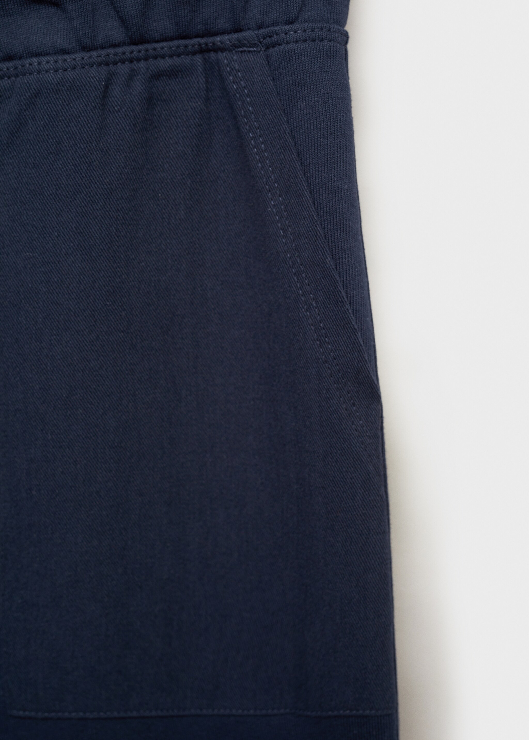 Cotton jogger-style trousers - Details of the article 0