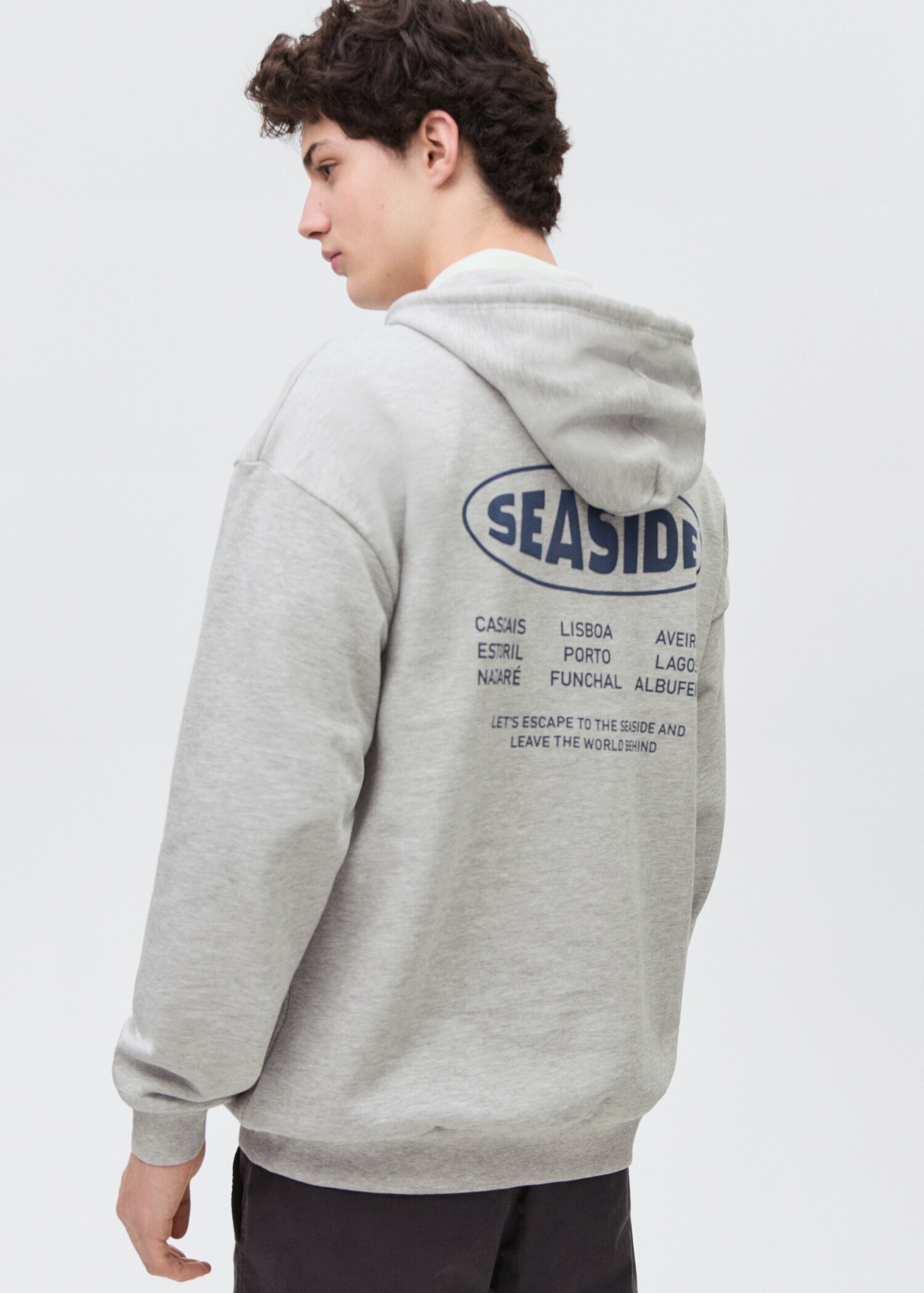 Printed cotton sweatshirt - Reverse of the article