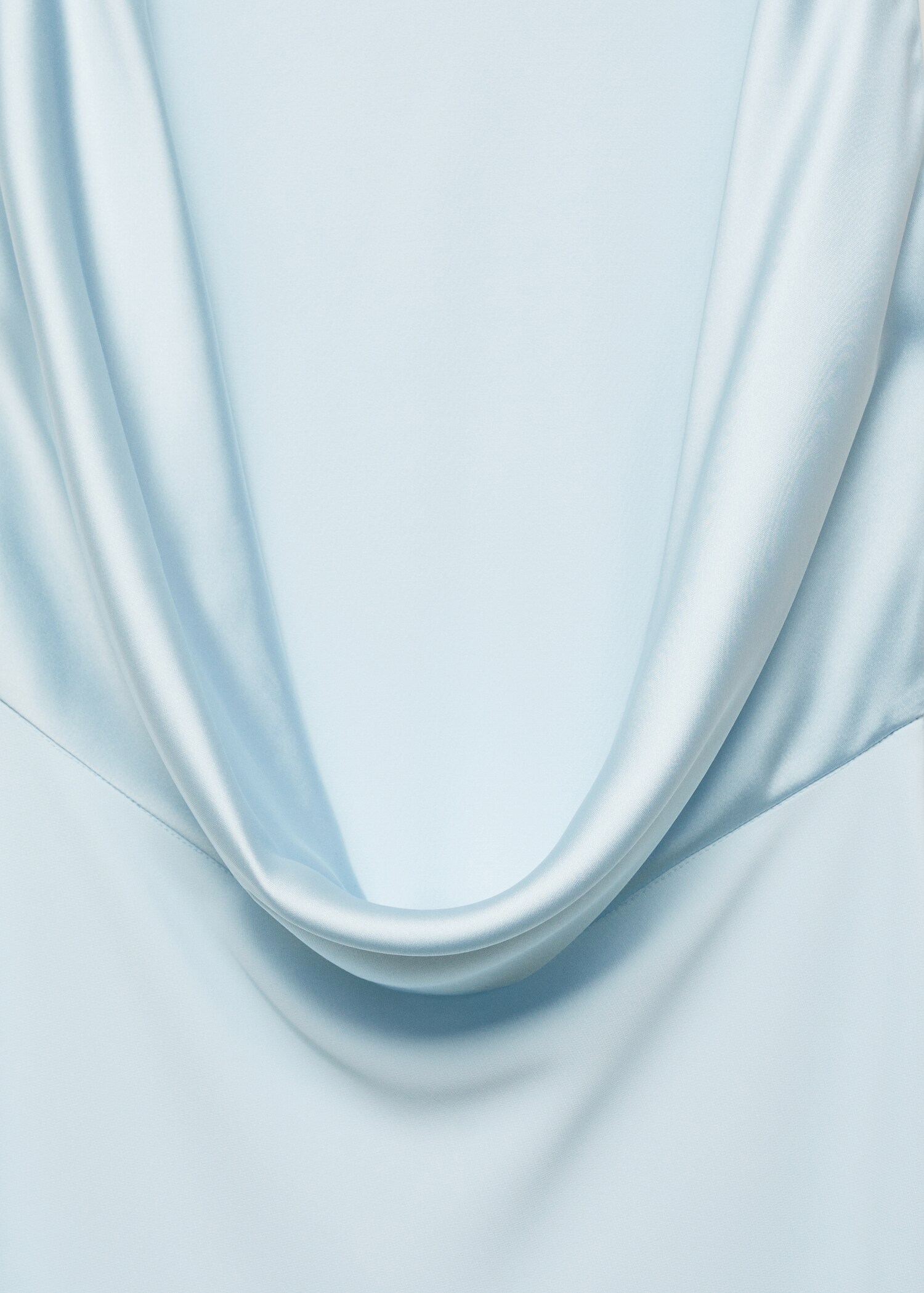Sırtı drape saten elbise - Ürün detayı 8