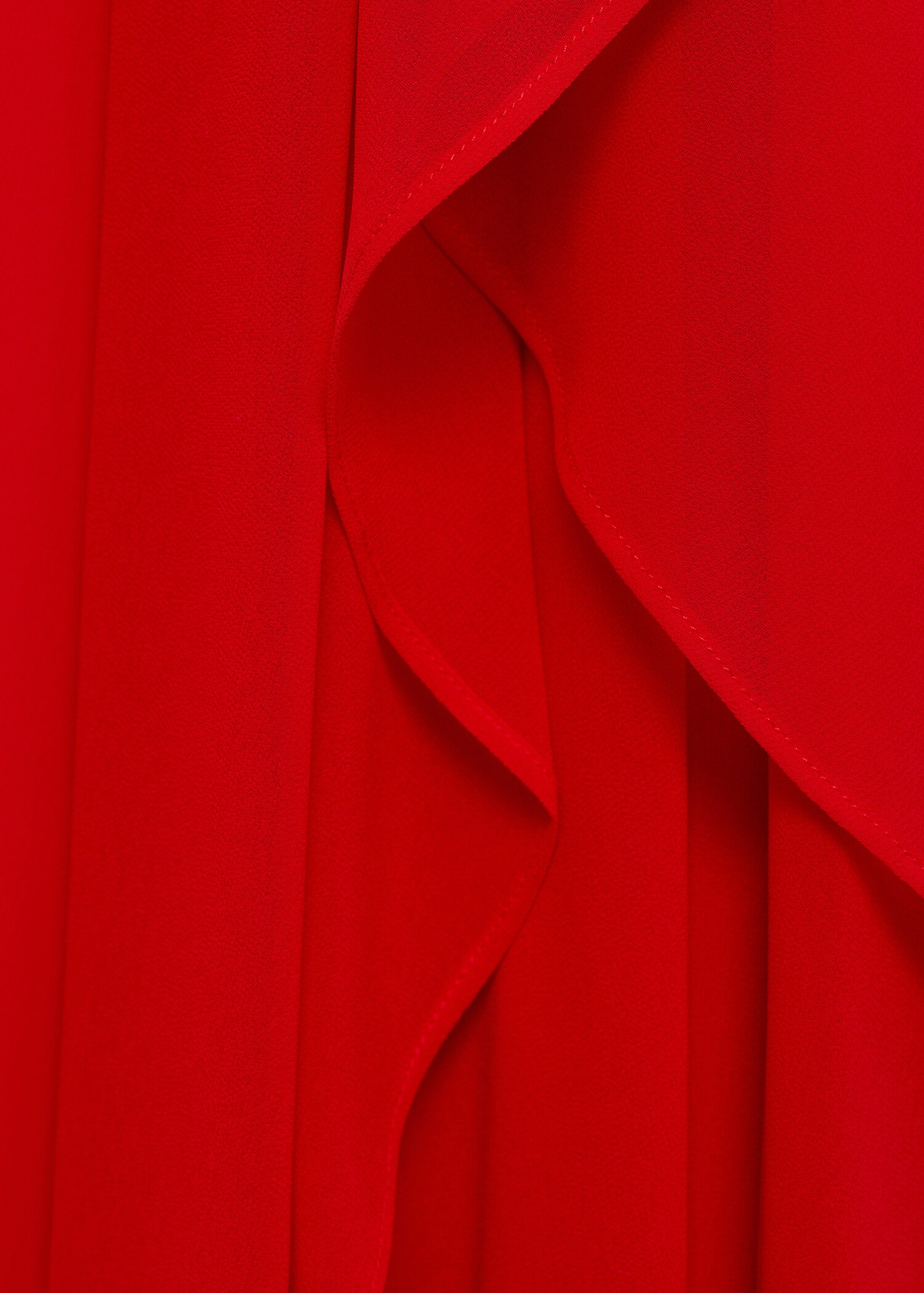 Vestido asimétrico manga acampanada - Detalle del artículo 0