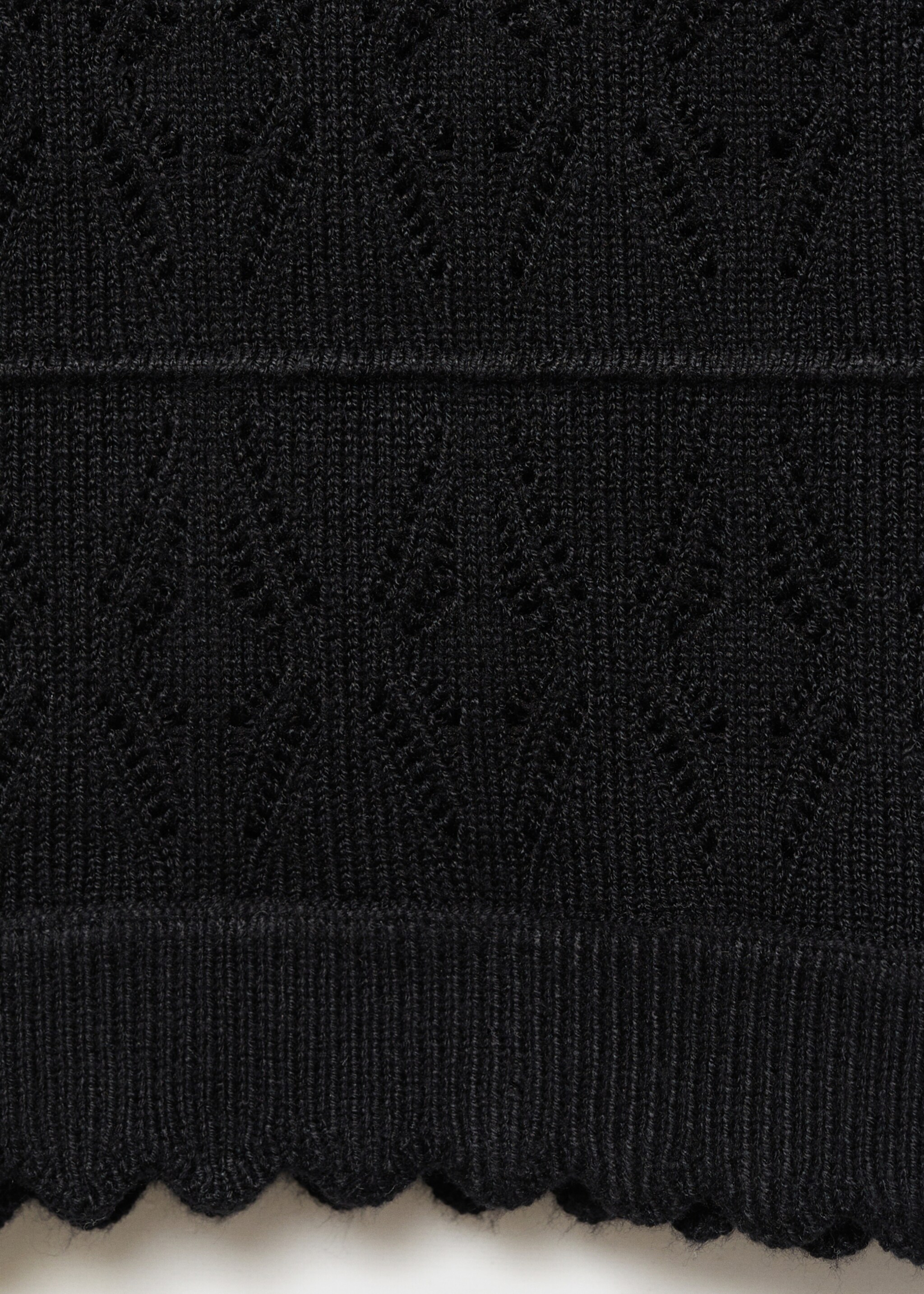 Openwork details knit top - Details of the article 0