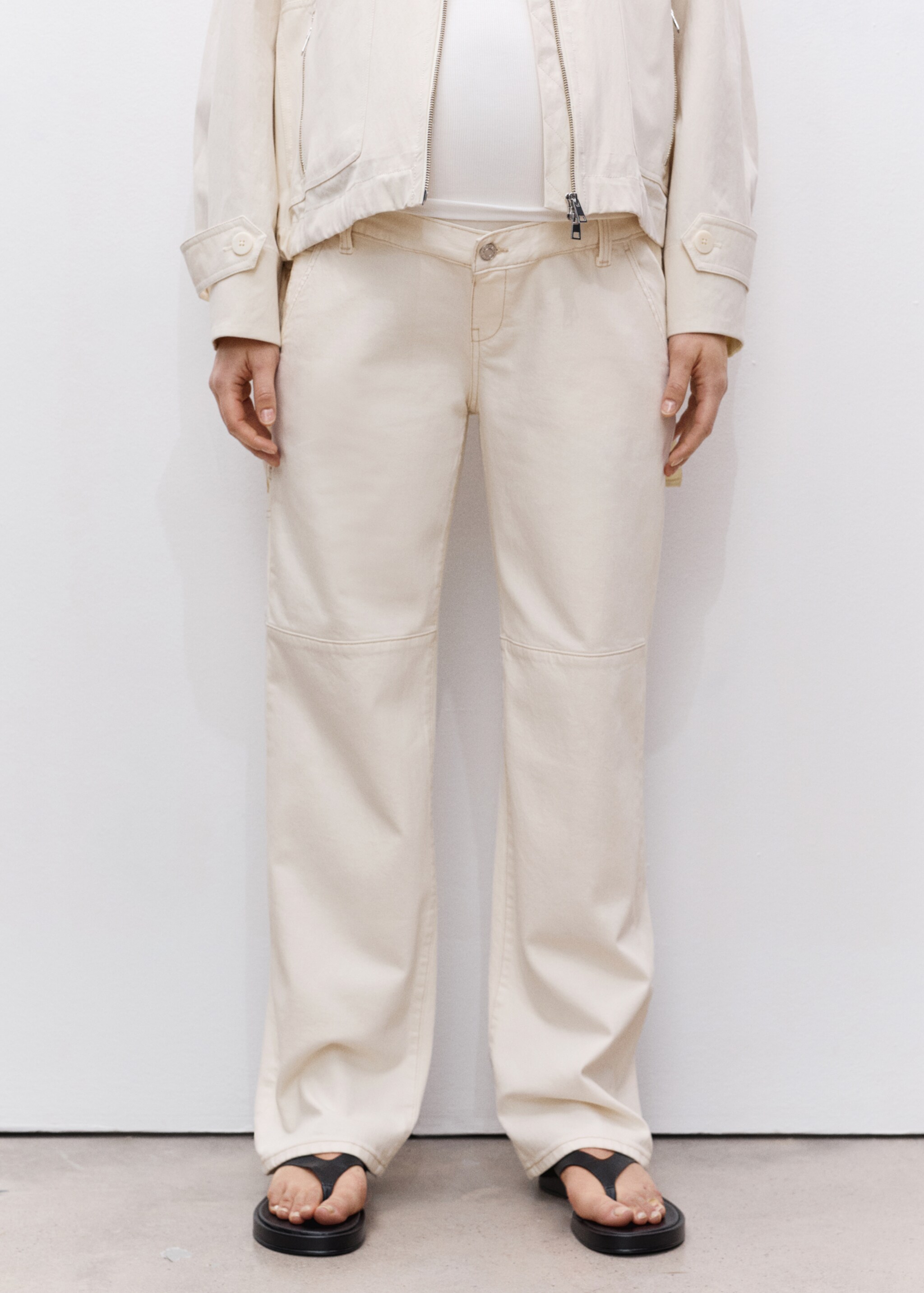 Maternity wideleg jeans - Medium plane