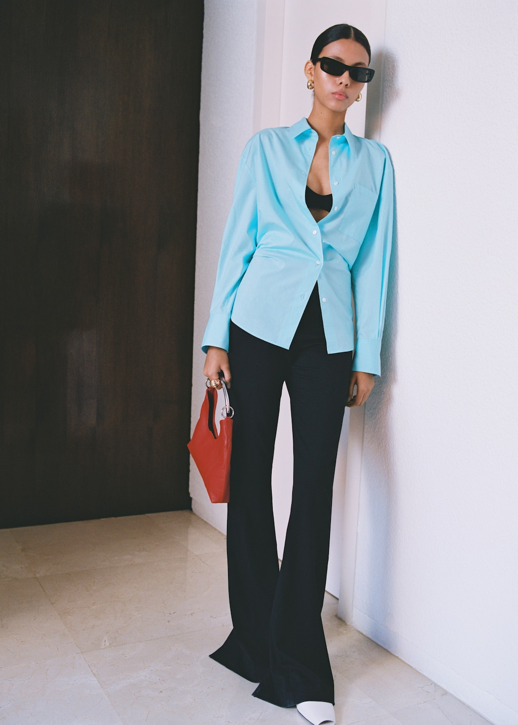 Oversize poplin shirt - Women | MANGO Japan