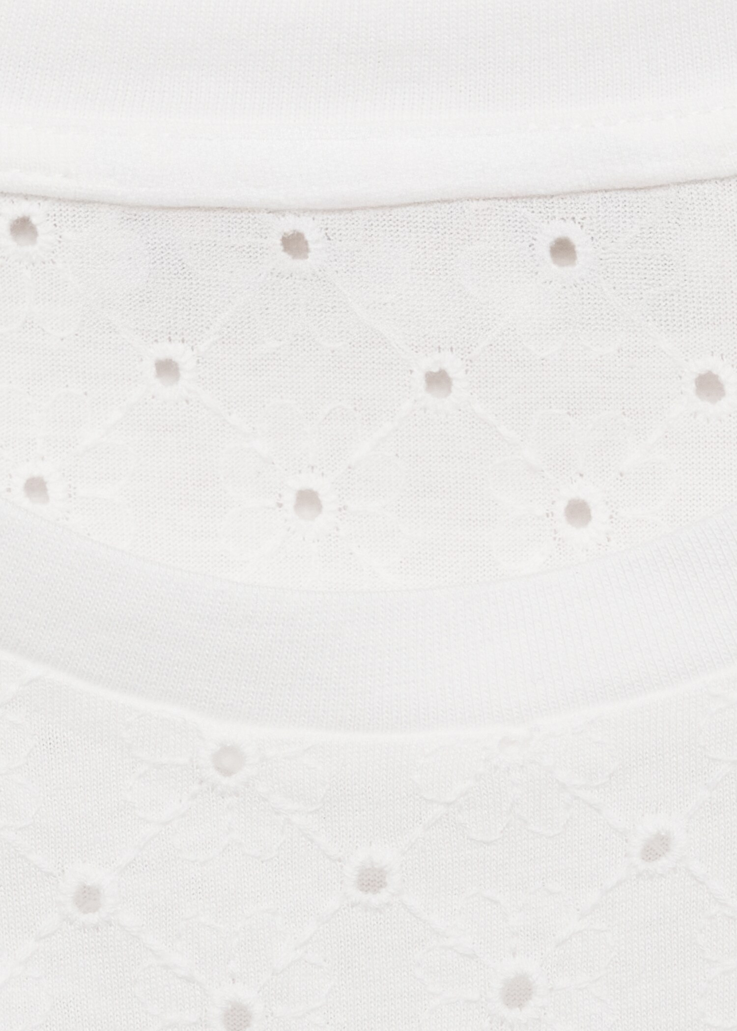 Embroidered openwork t-shirt - Details of the article 8
