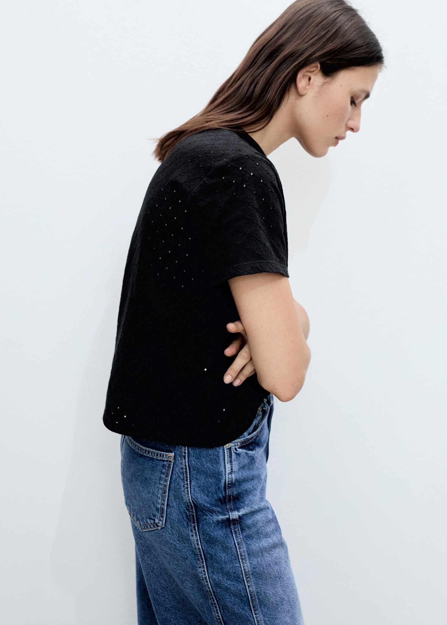 Tricou cu ajurații și broderie - Detaliu al articolului 2