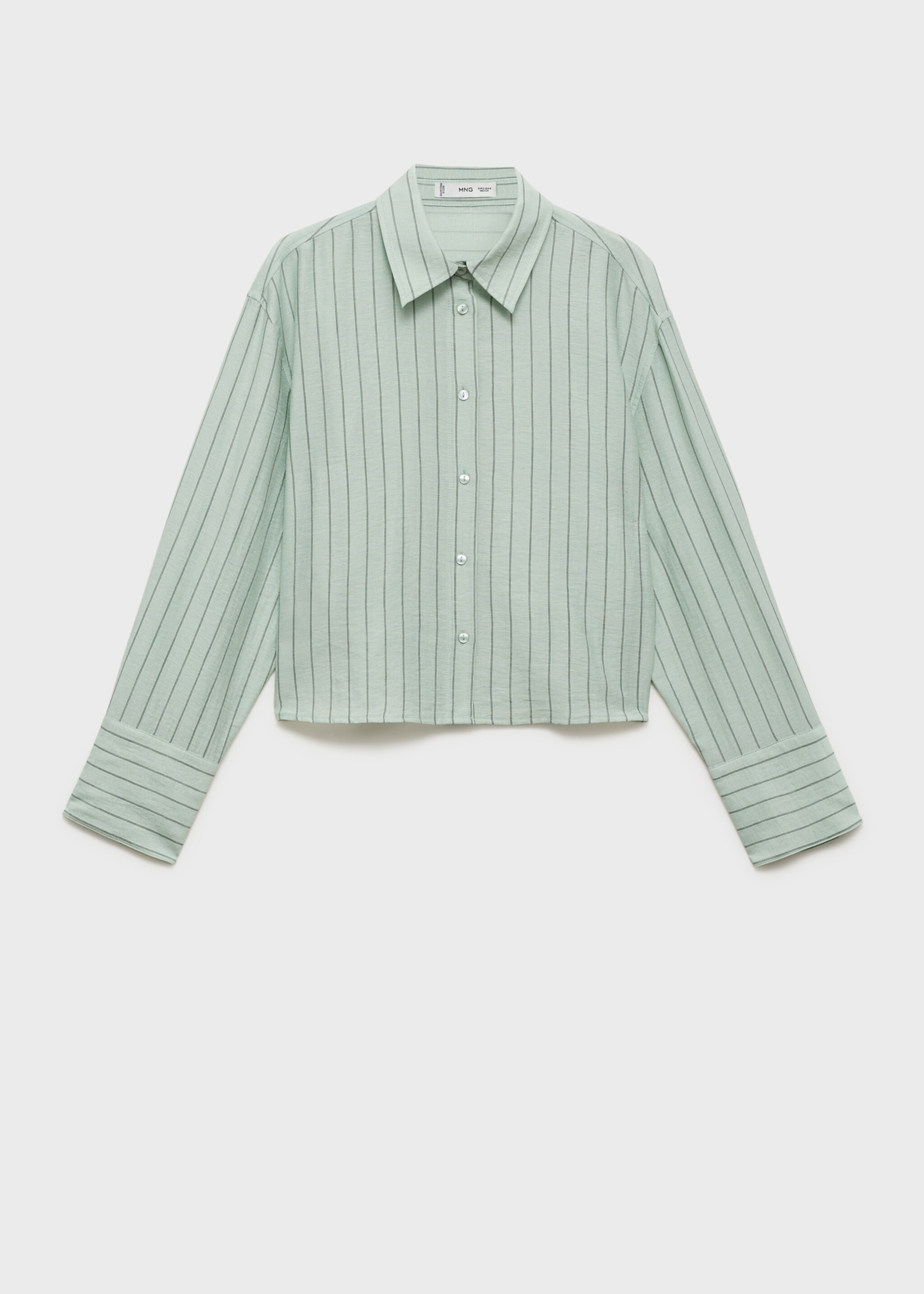 Striped cropped shirt - Article without model