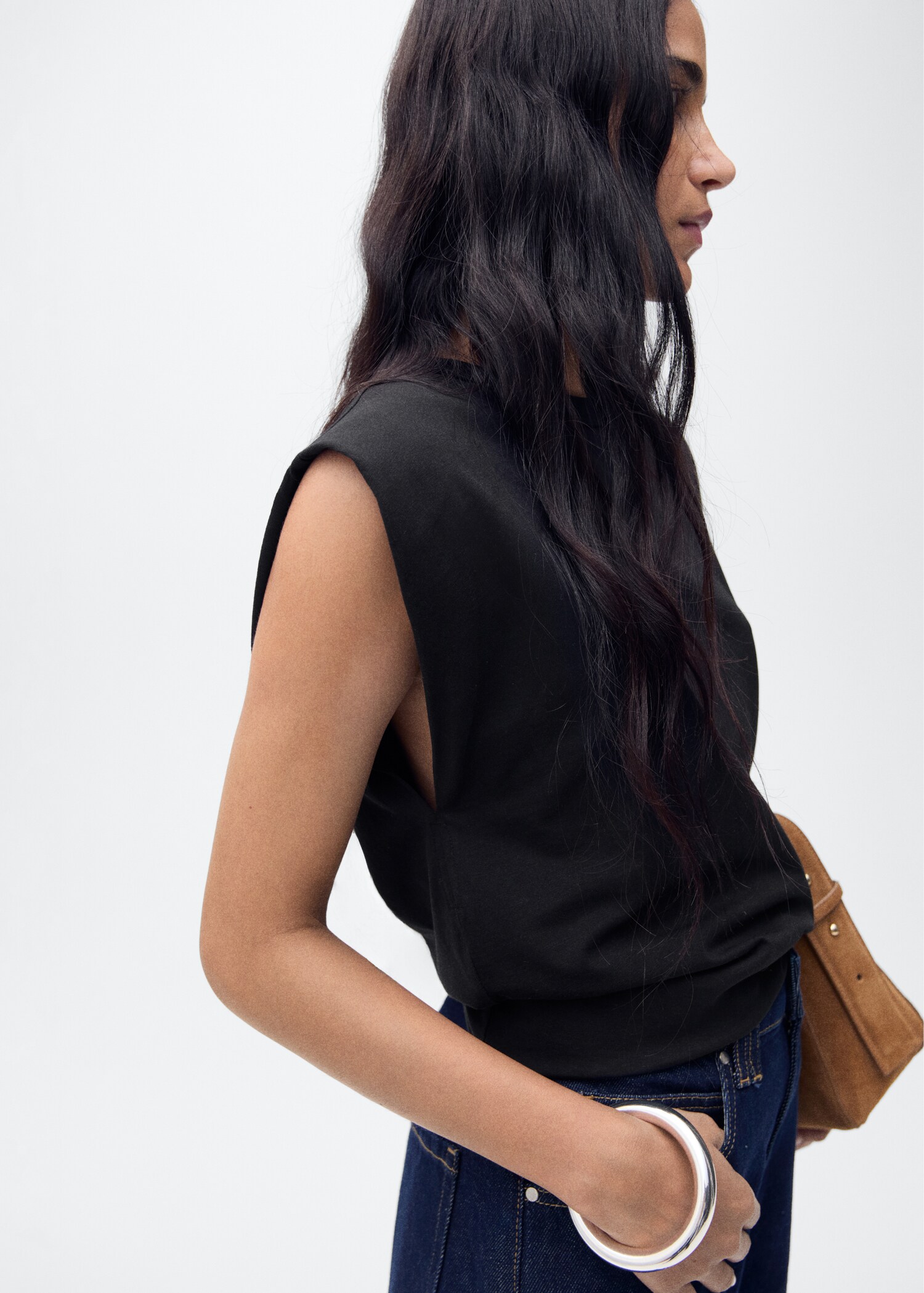 T-shirt coton manches courtes - Plan moyen