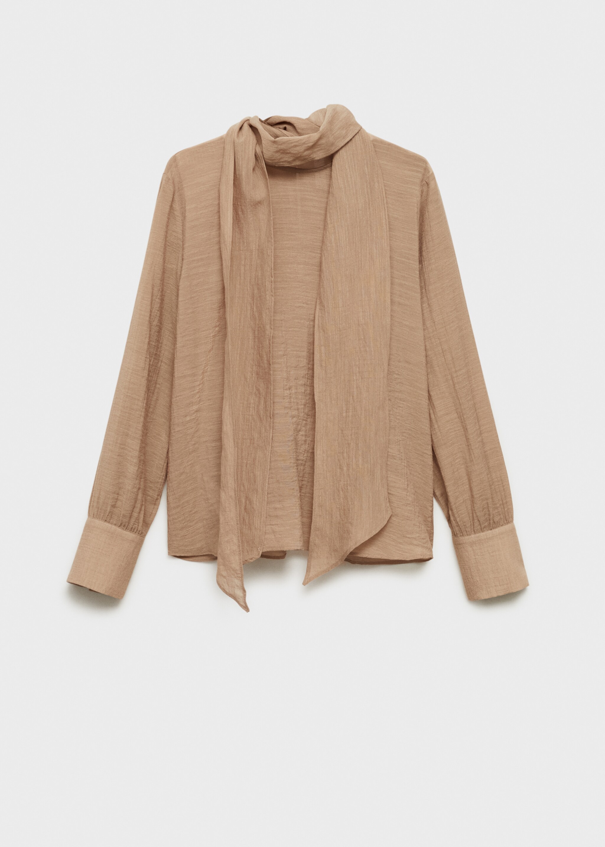 Textured blouse with bow - Article without model