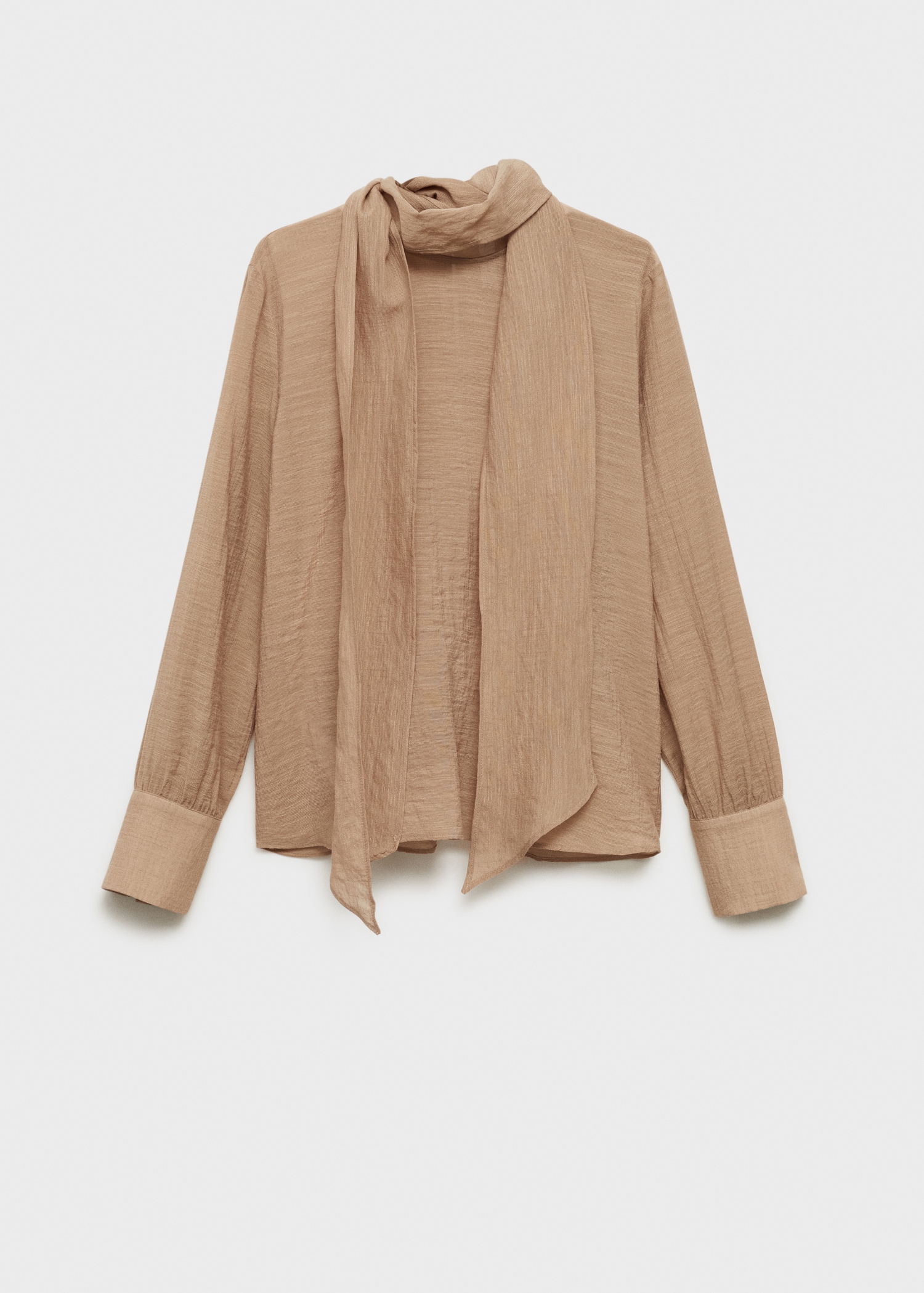 Textured blouse with bow - Article without model