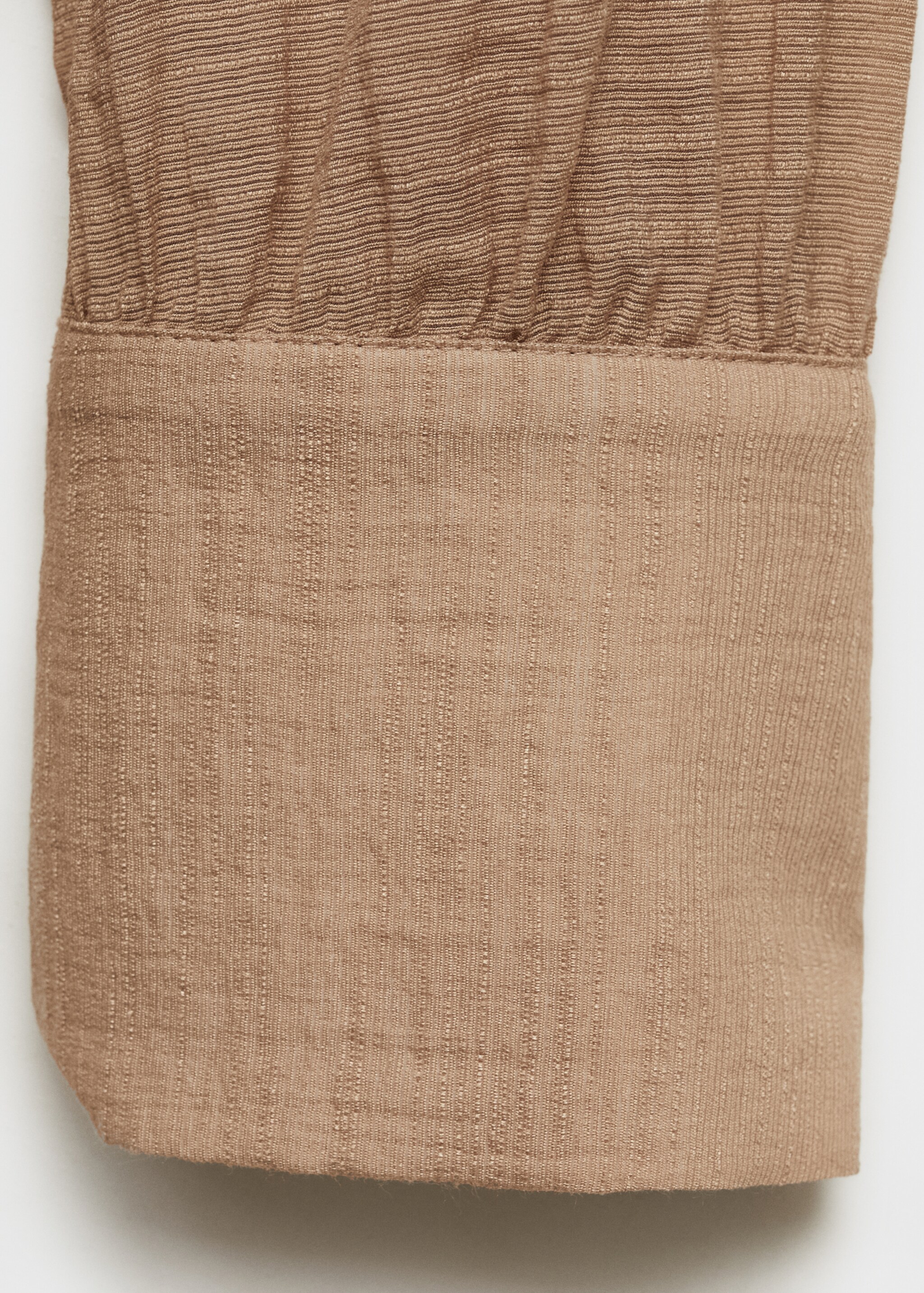 Textured blouse with bow - Details of the article 0