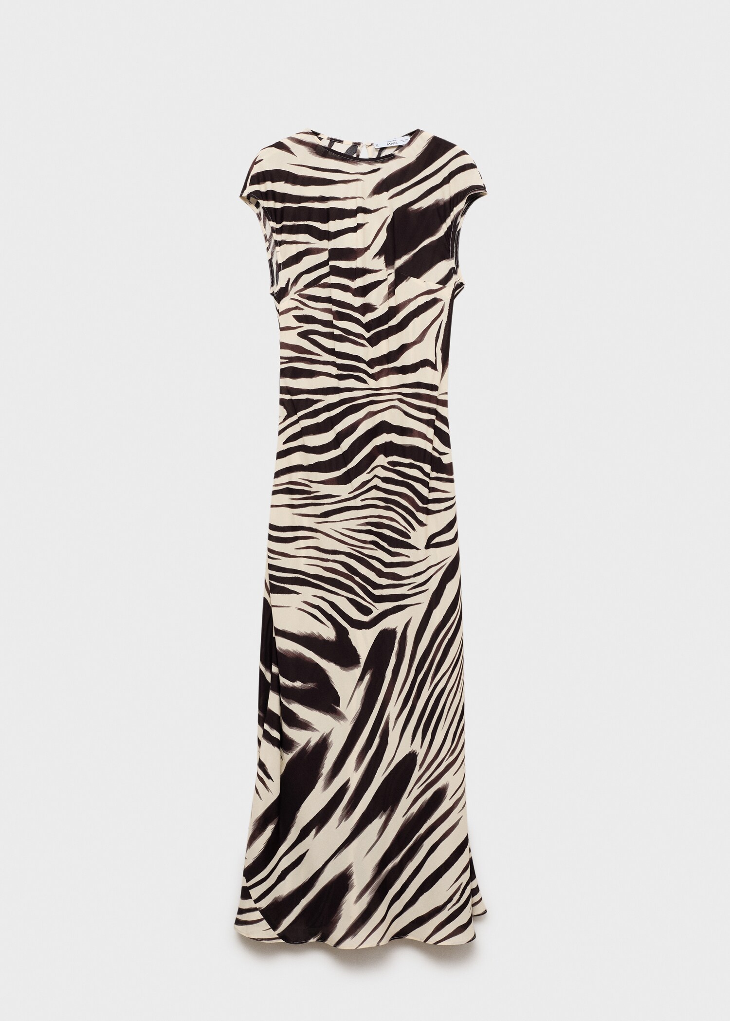 Midi-jurk met zebraprint - Artikel zonder model