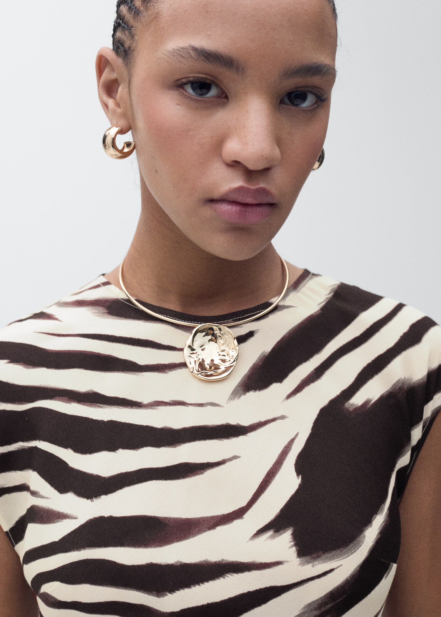 Midi-jurk met zebraprint - Detail van het artikel 1