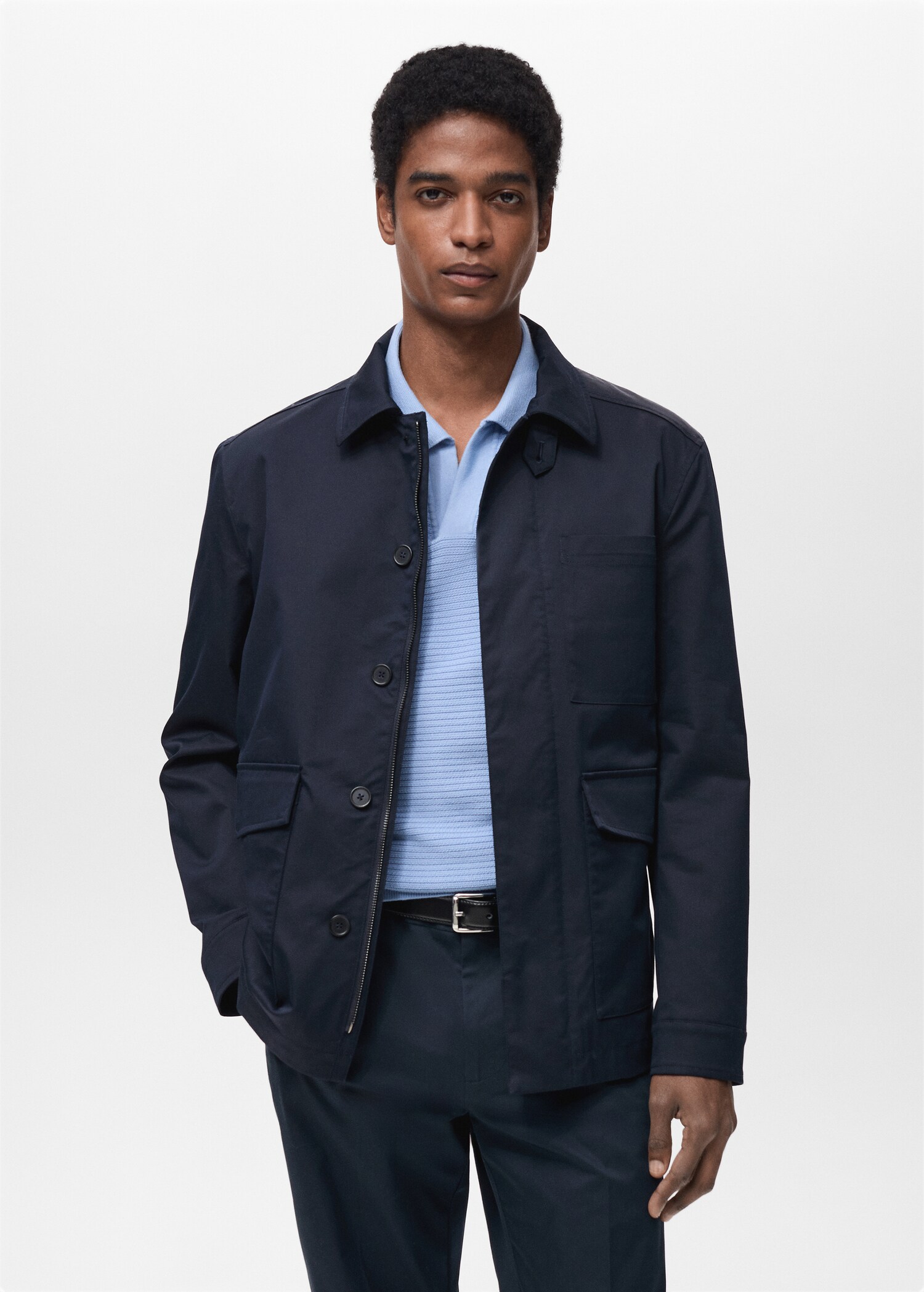 Water-repellent cotton jacket - Medium plane