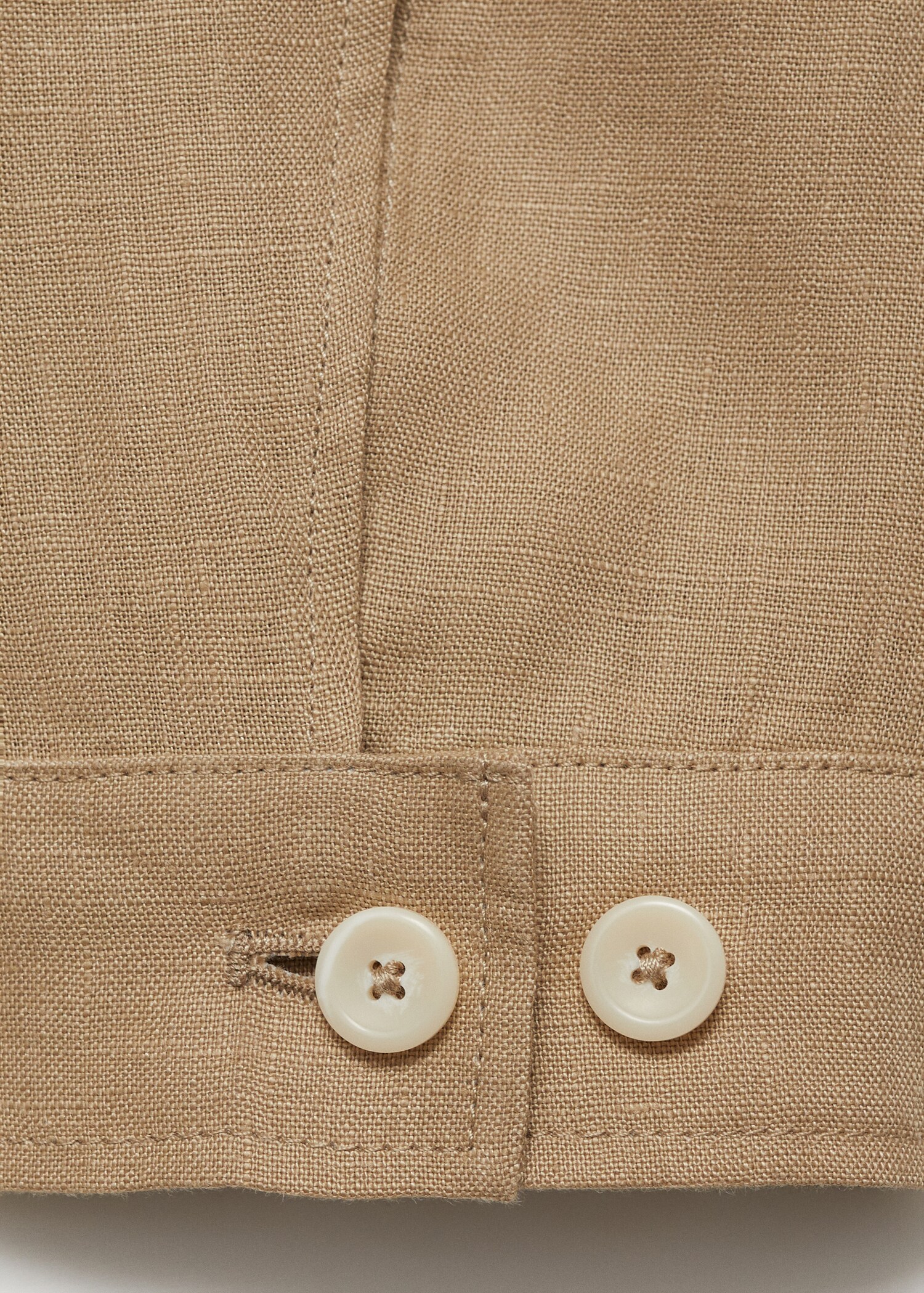 100% linen jacket with pockets - Details of the article 0