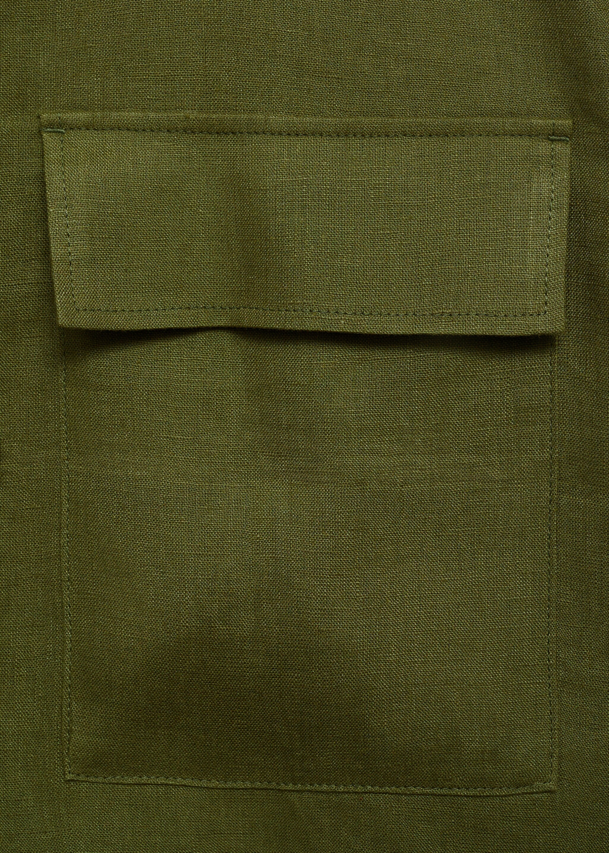 100% linen jacket with pockets - Details of the article 0