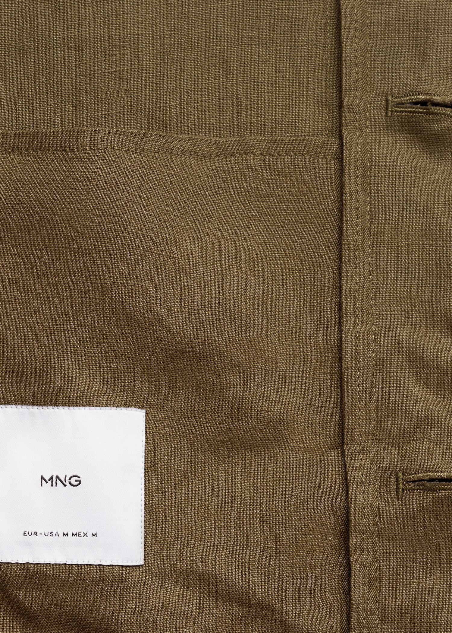 100% linen turtleneck jacket - Details of the article 0