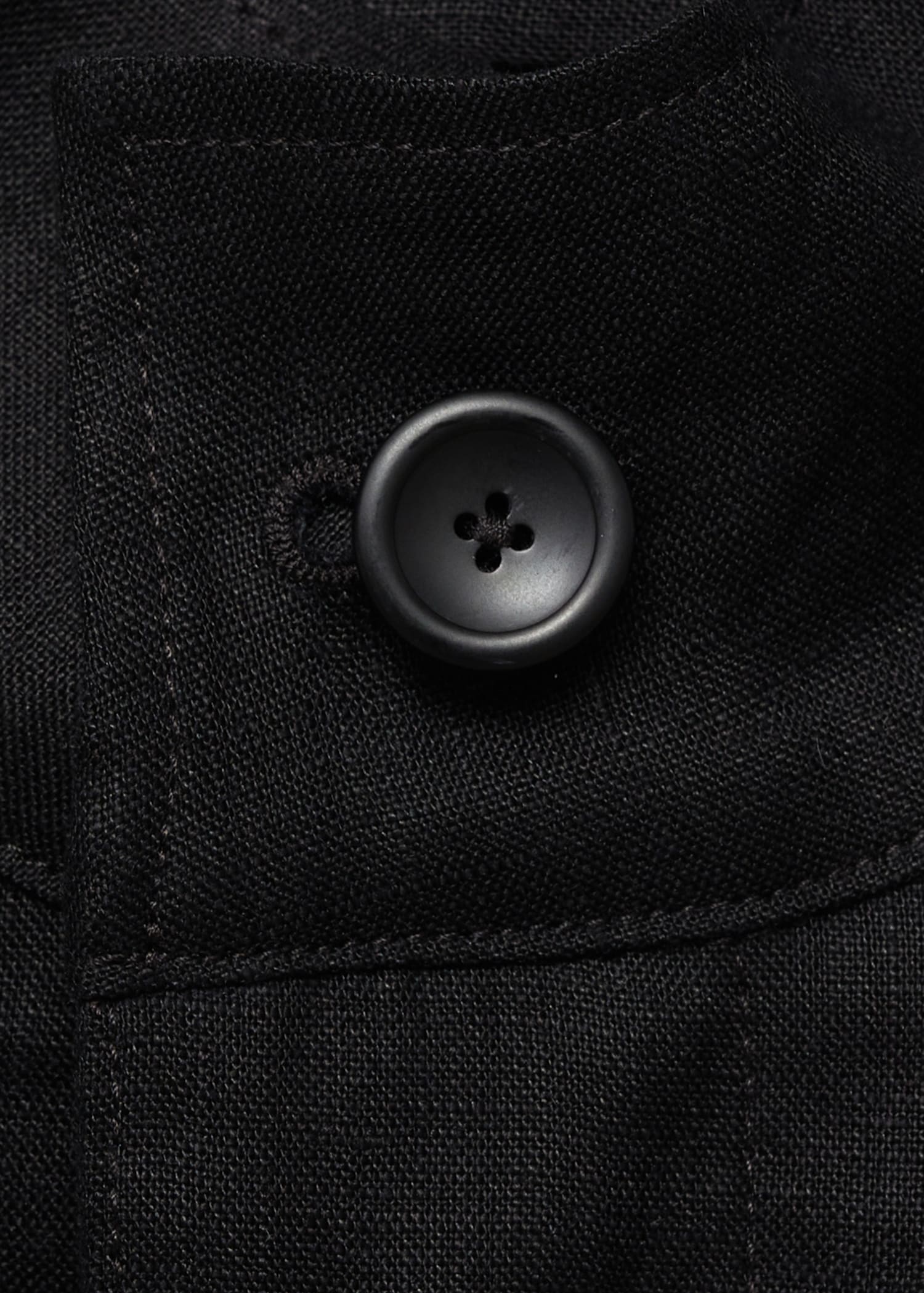 100% linen turtleneck jacket - Details of the article 8
