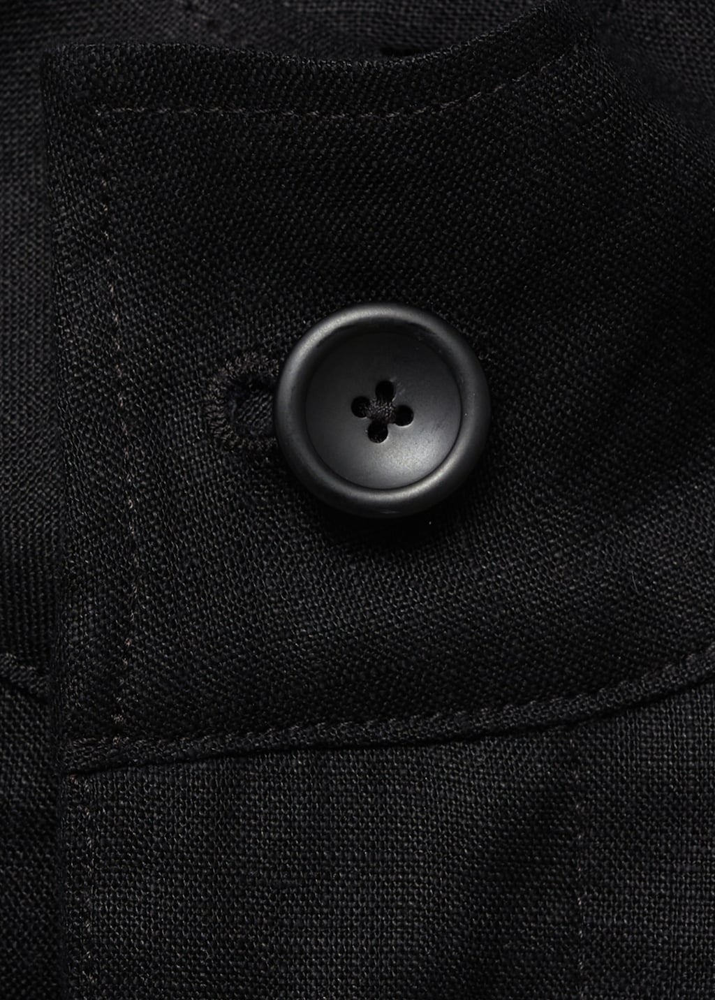 100% linen turtleneck jacket