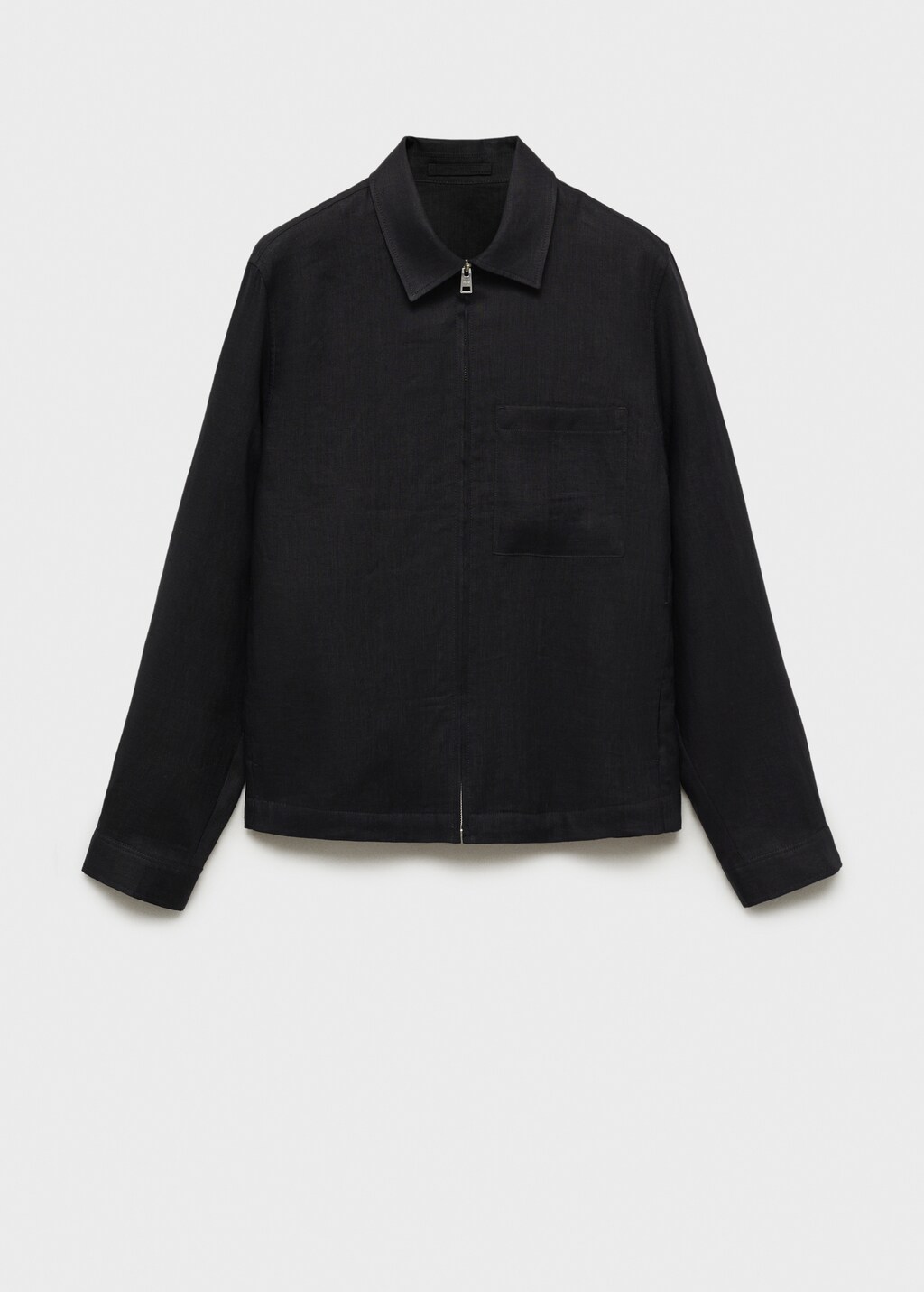 100% linen jacket with zip - Men | MANGO USA 100% linen jacket with zip - Men | MANGO USA