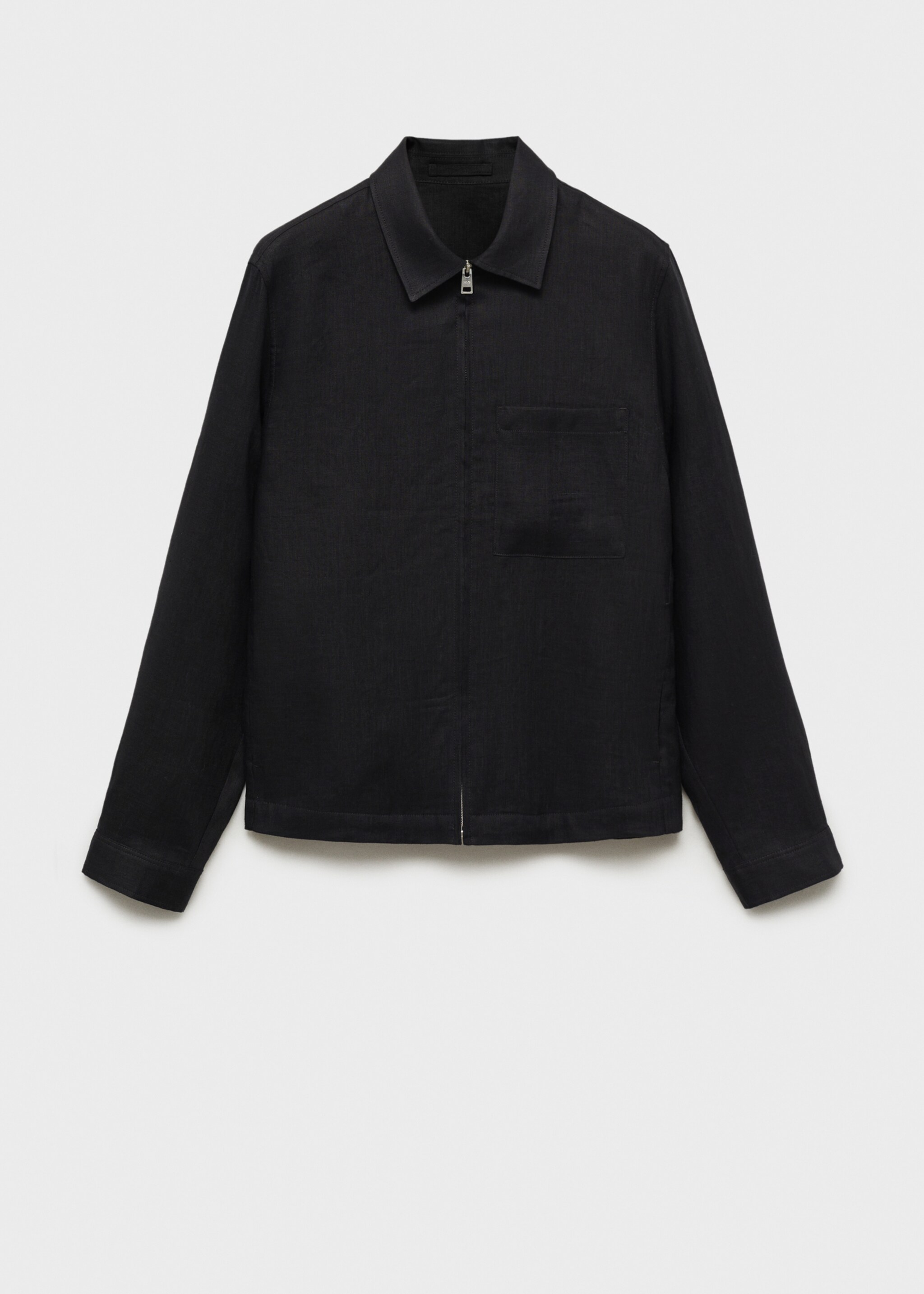 100% linen jacket with zip - Article without model