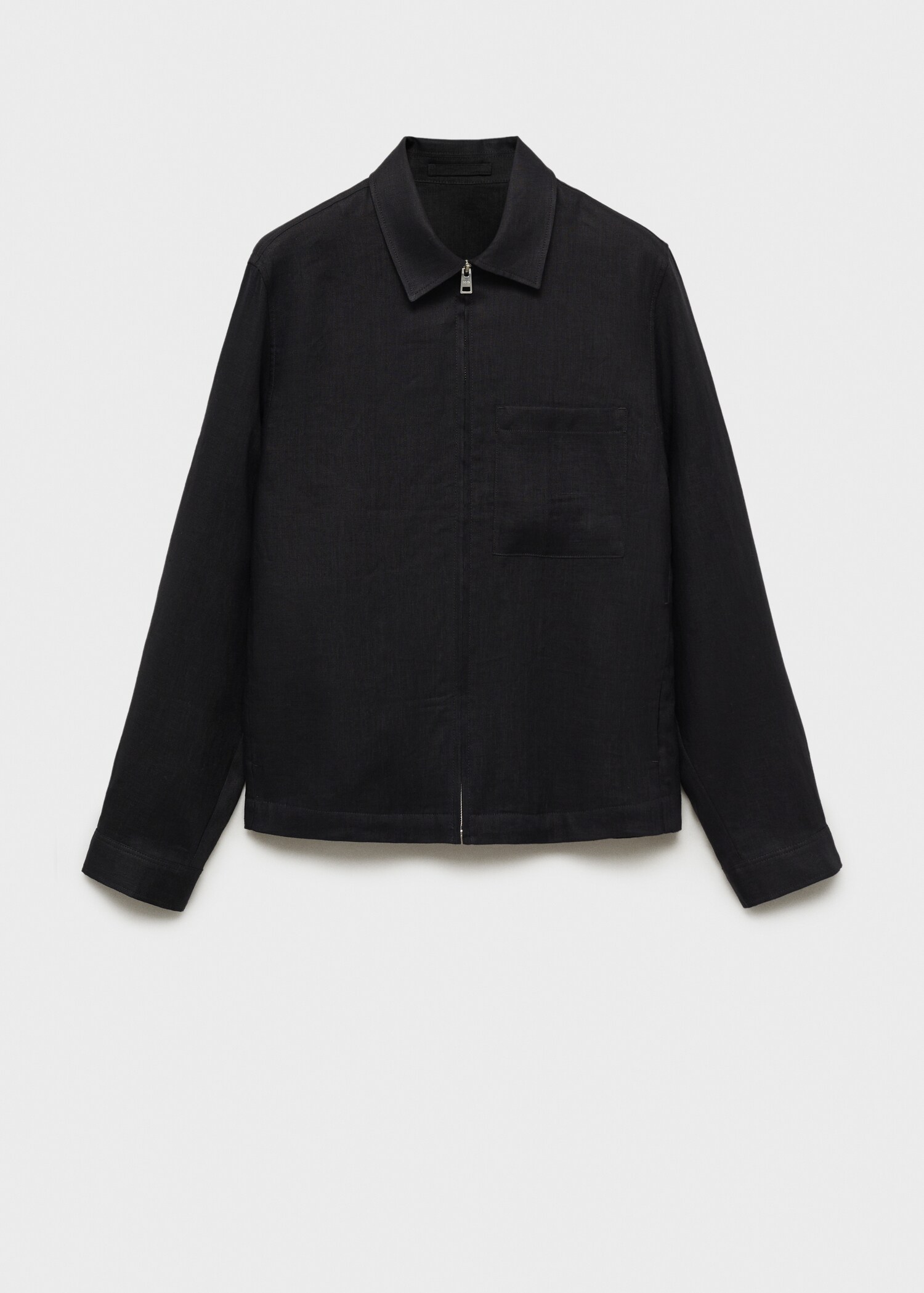 100% linen jacket with zip - Article without model